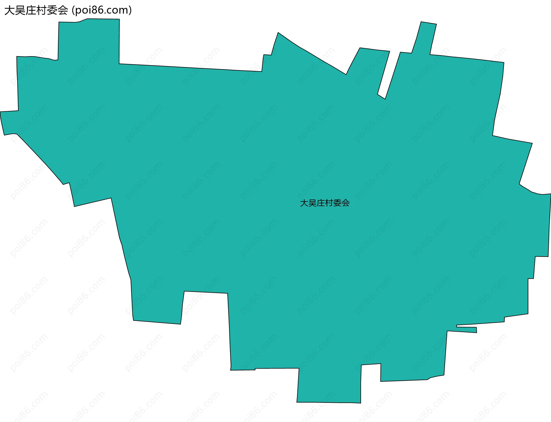 大吴庄村委会边界地图