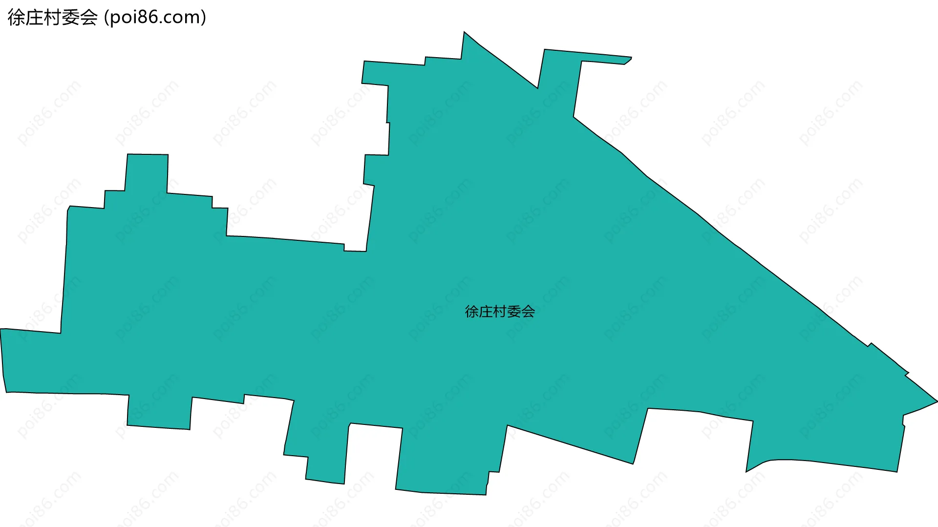 徐庄村委会边界地图