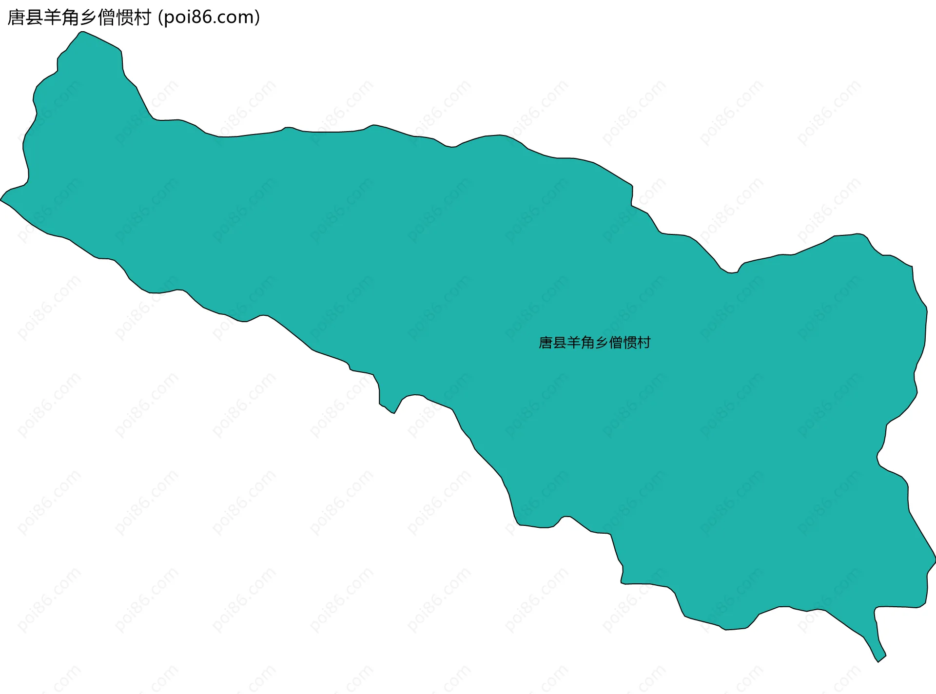唐县羊角乡僧惯村边界地图