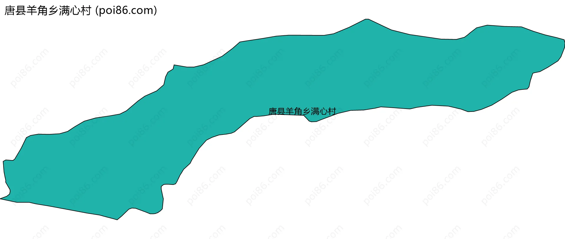 唐县羊角乡满心村边界地图