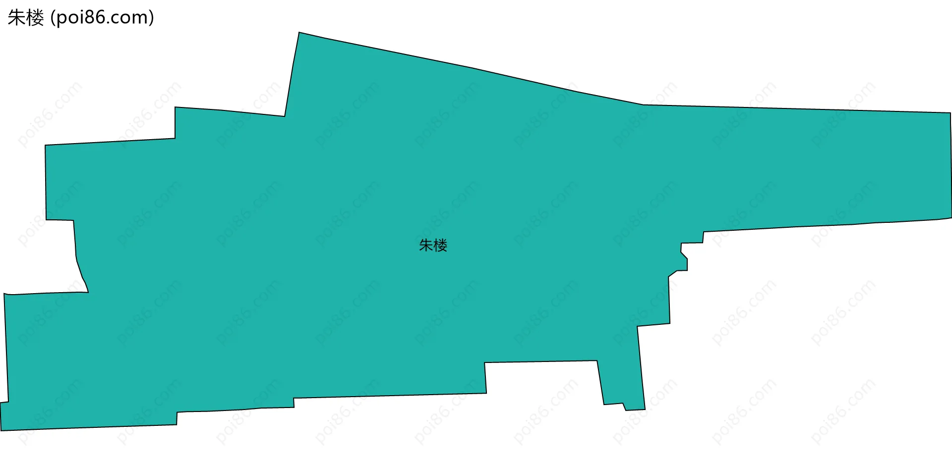 朱楼边界地图