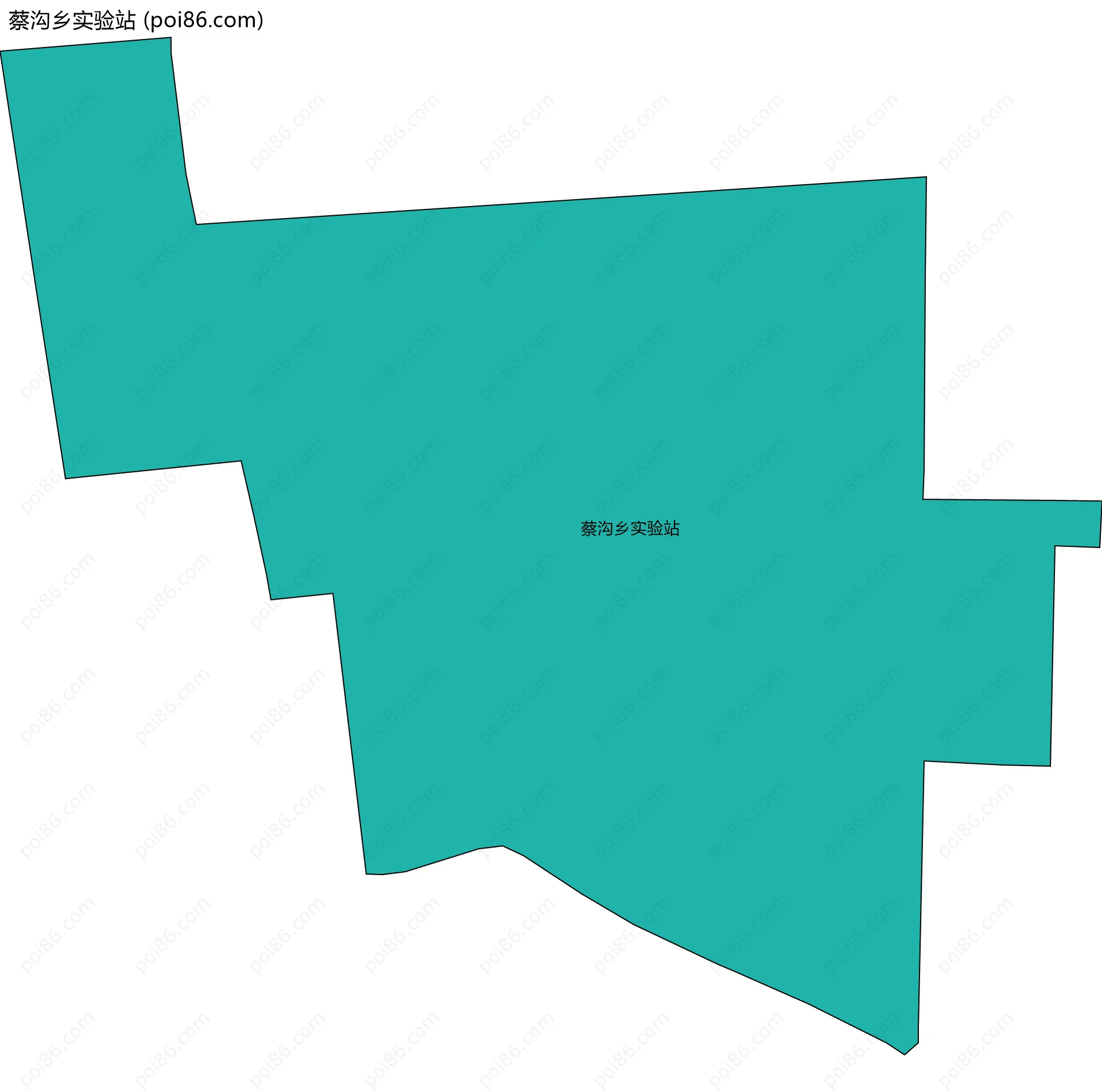 蔡沟乡实验站边界地图