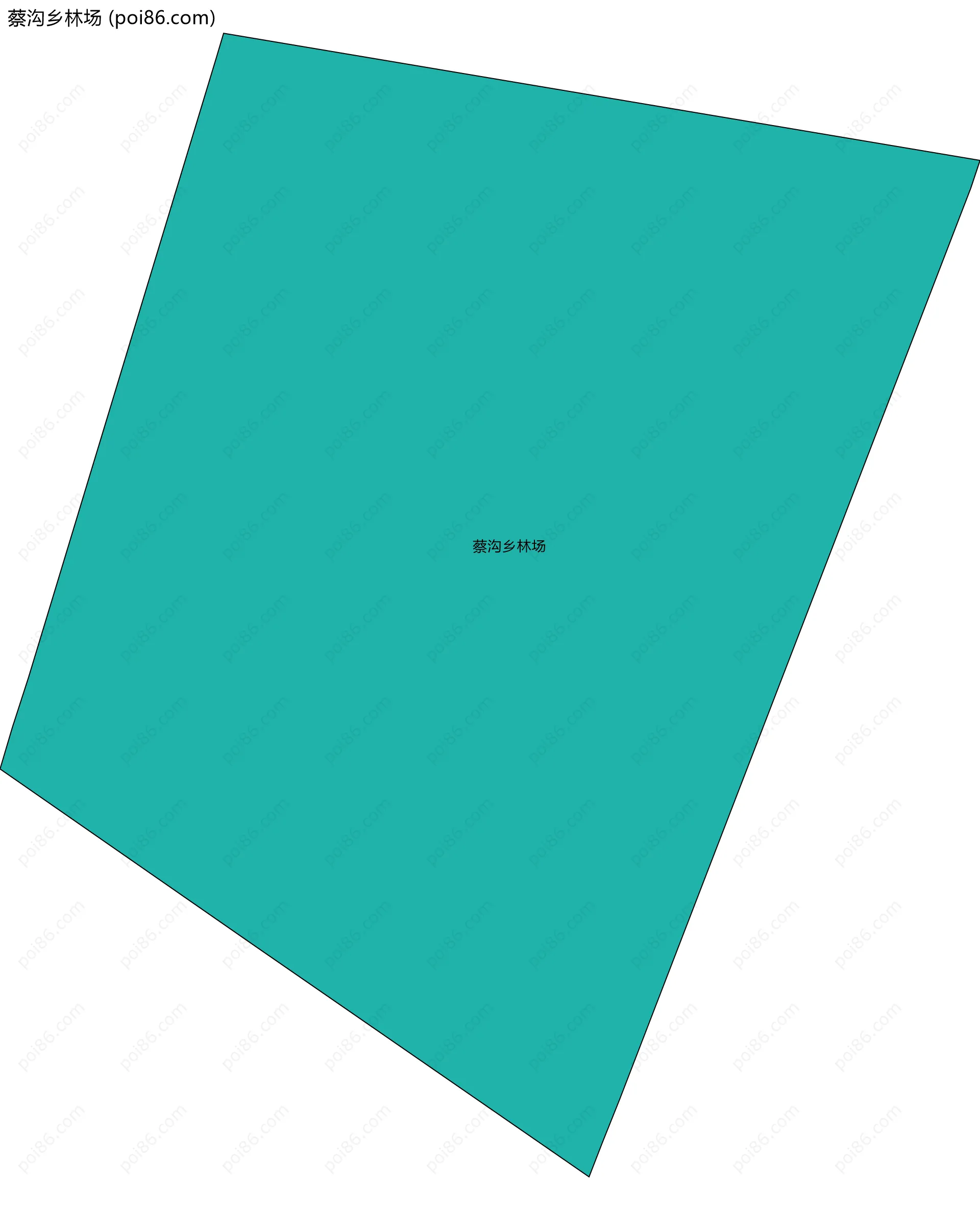 蔡沟乡林场边界地图