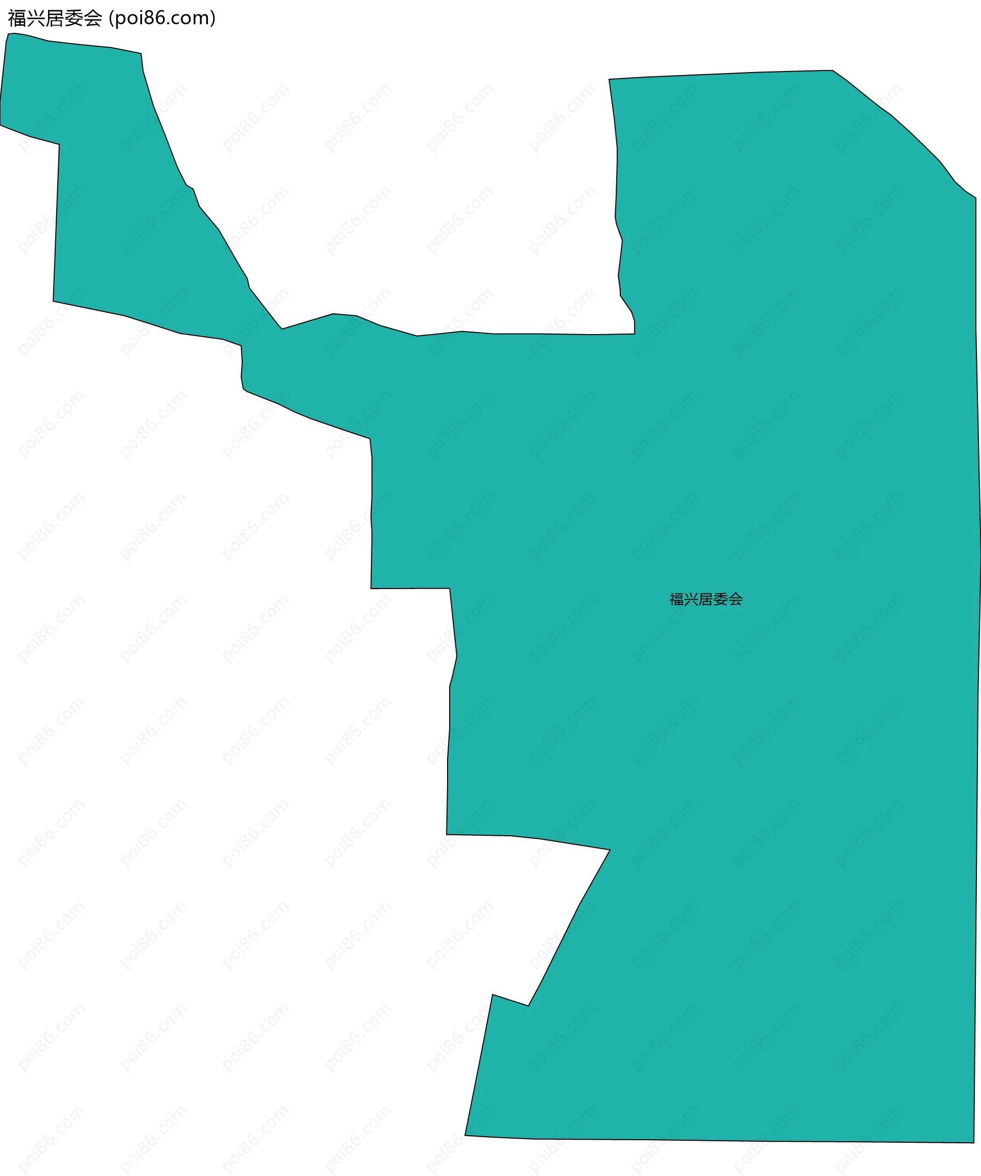 福兴居委会边界地图