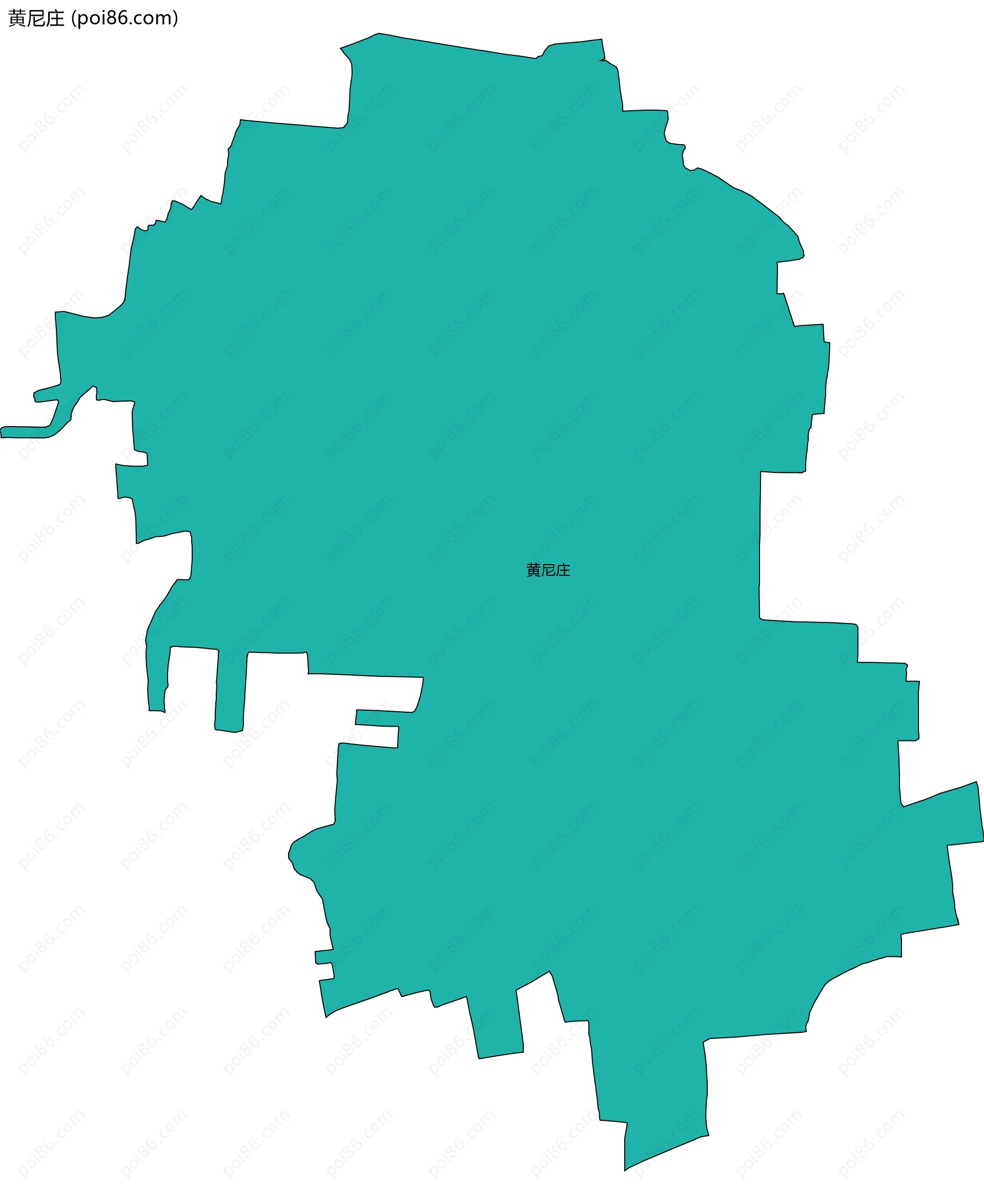 黄尼庄边界地图