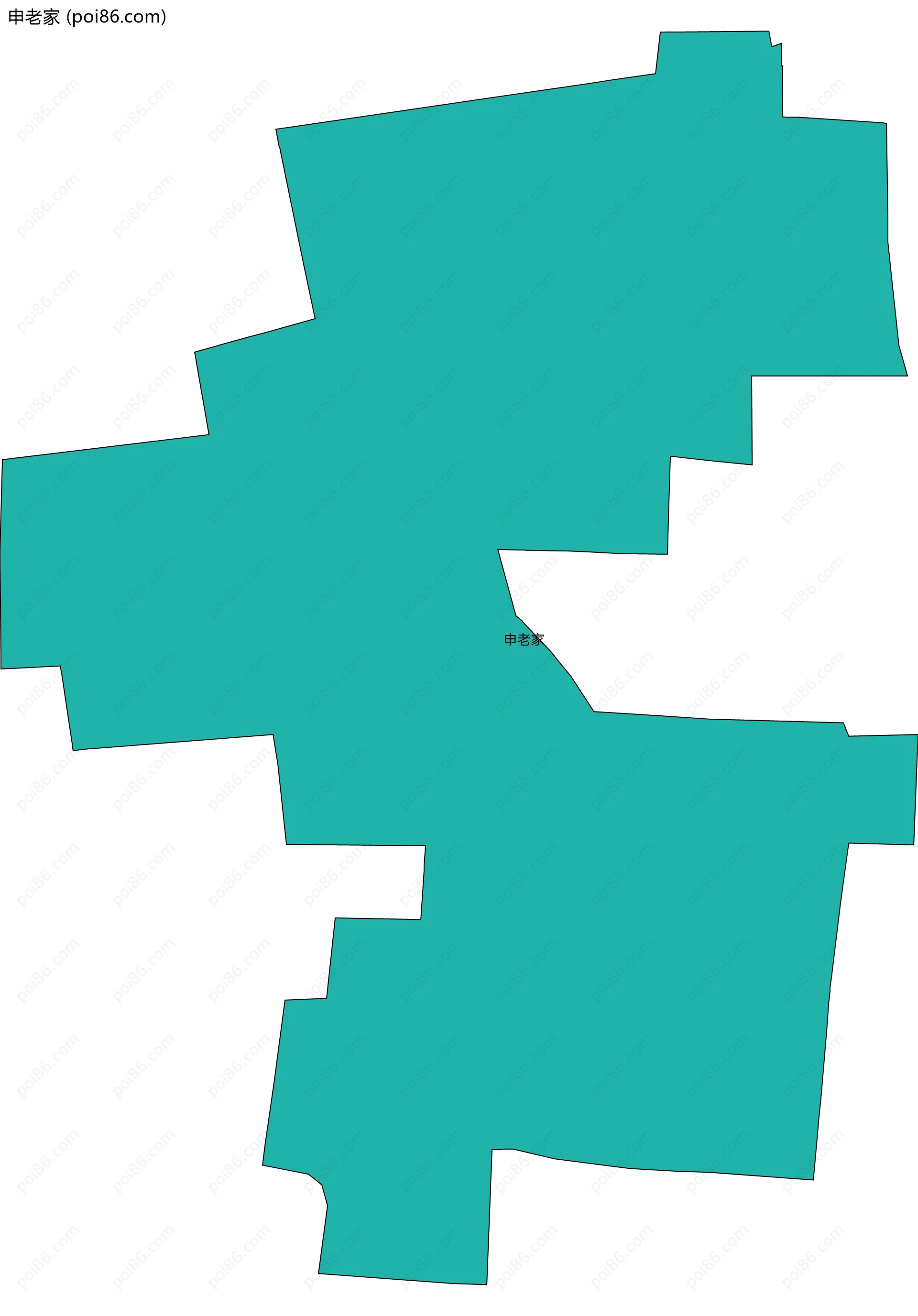 申老家边界地图