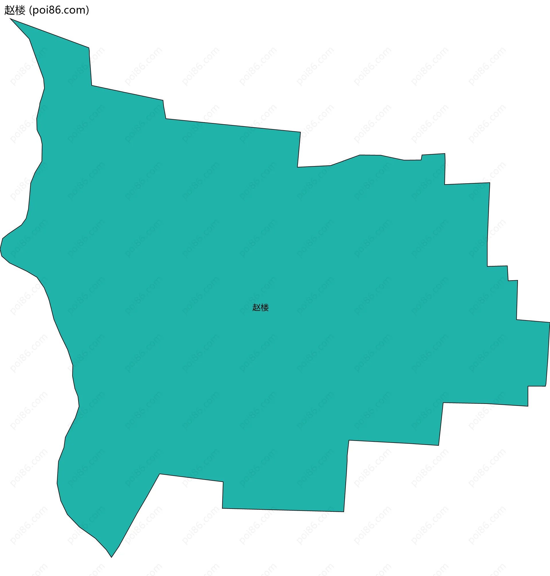赵楼边界地图