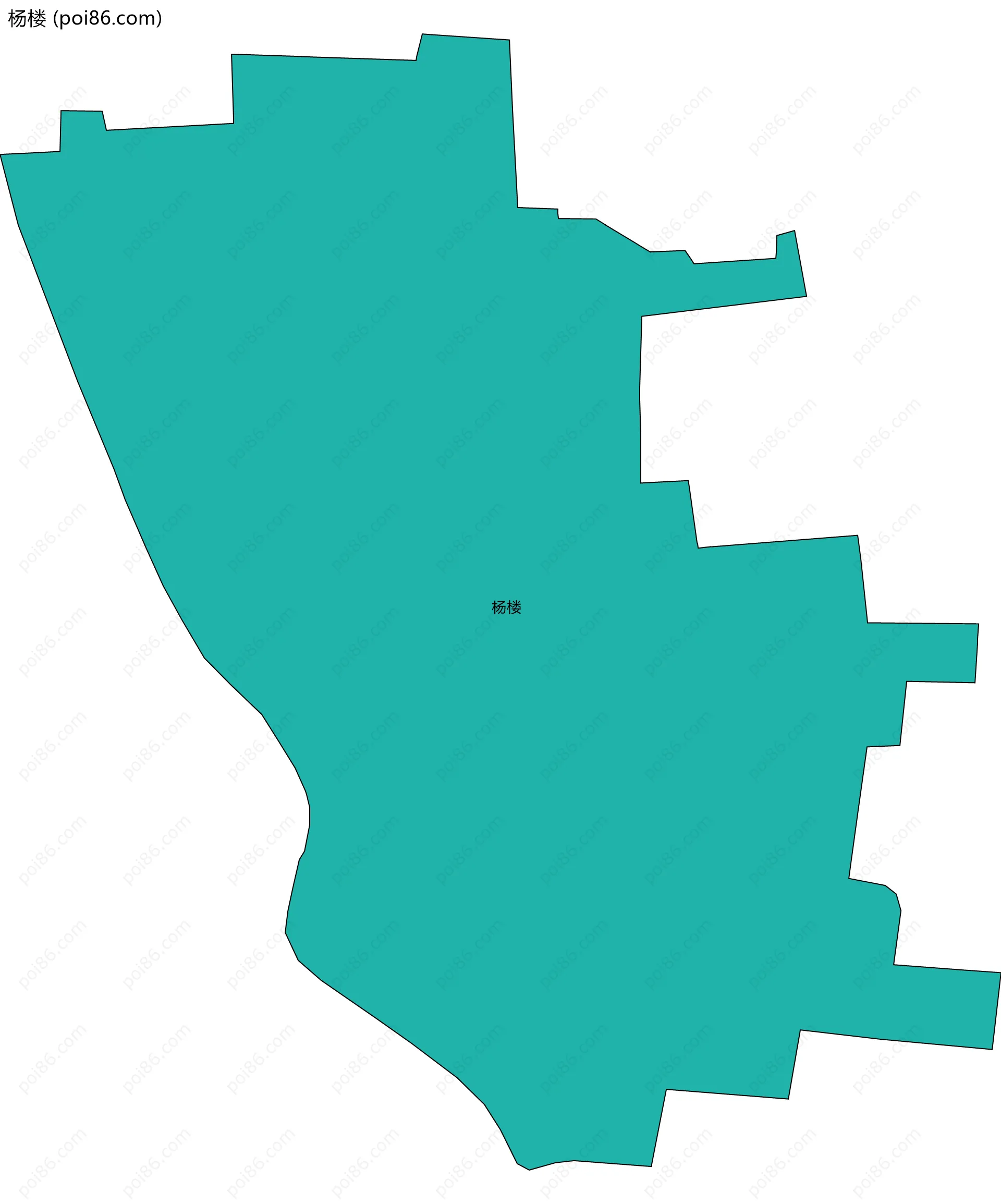 杨楼边界地图