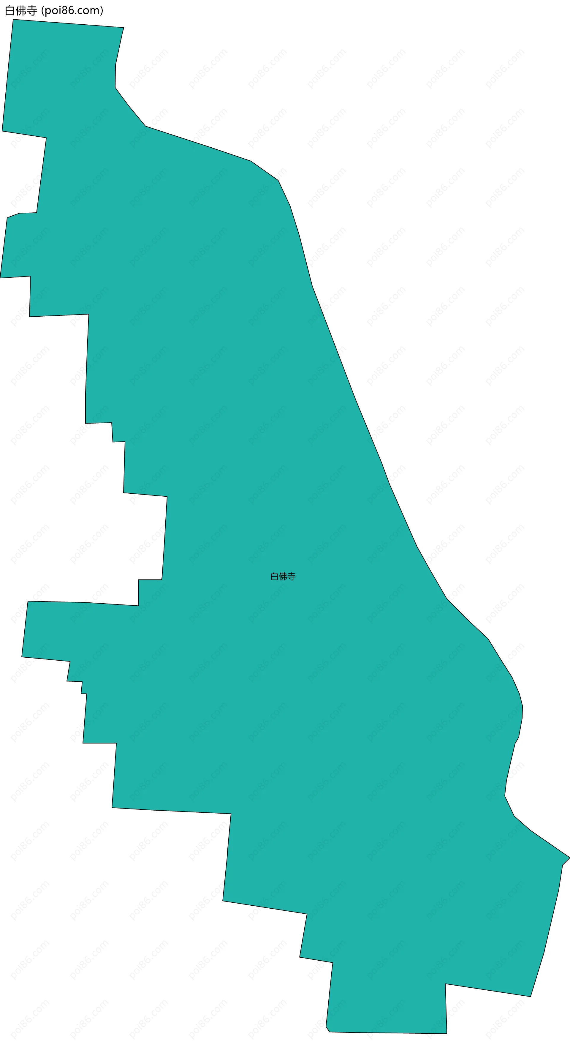 白佛寺边界地图
