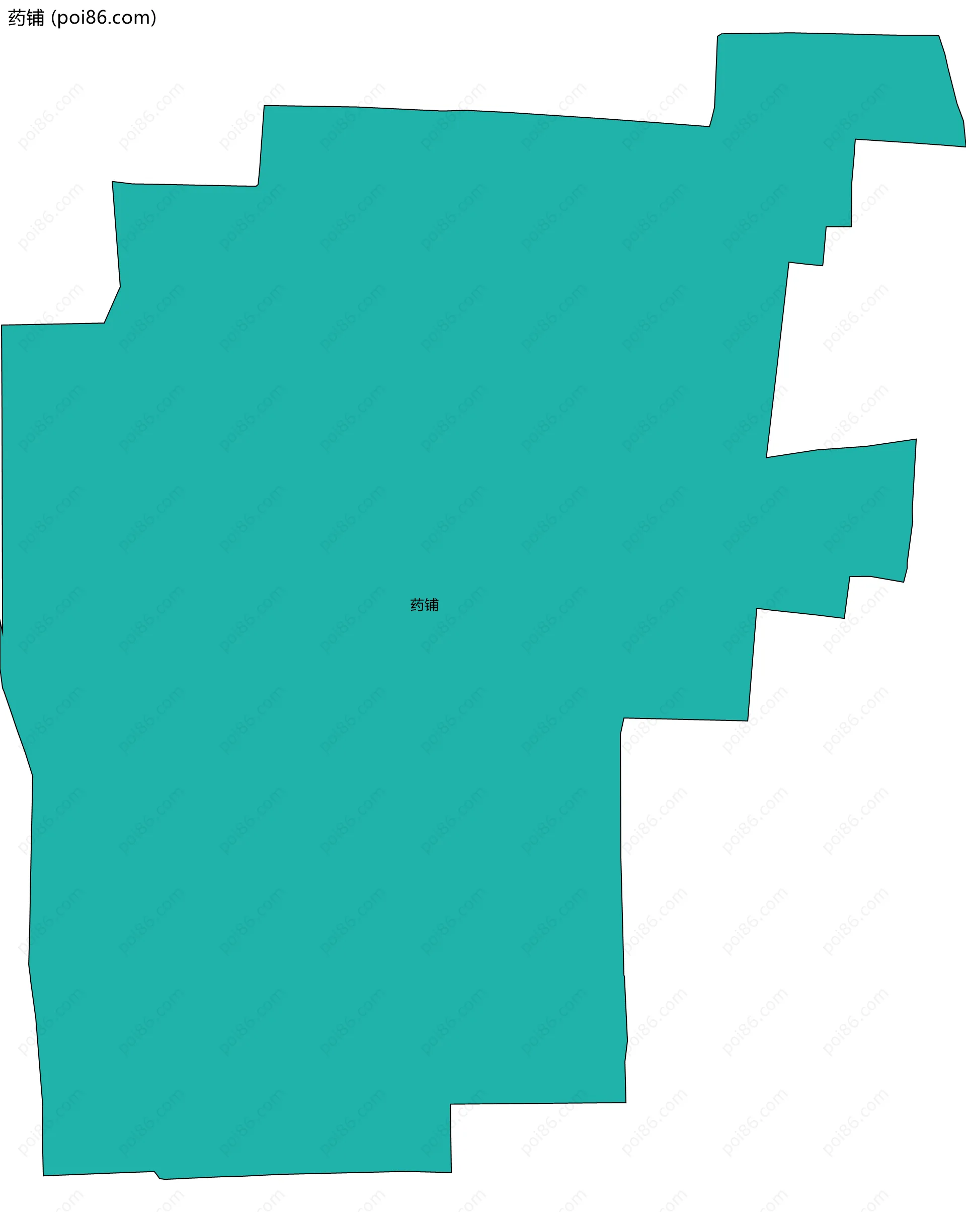 药铺边界地图
