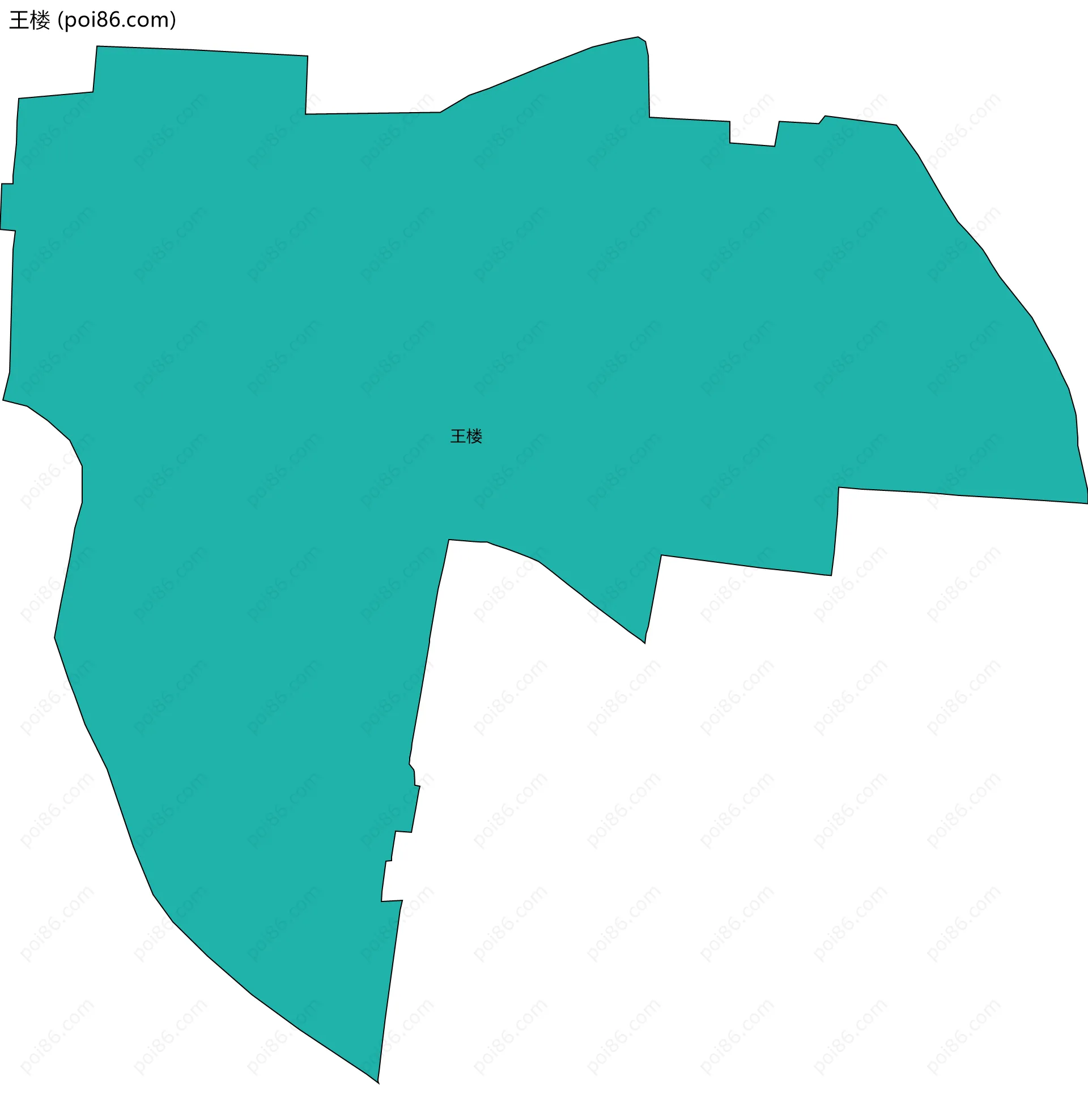 王楼边界地图