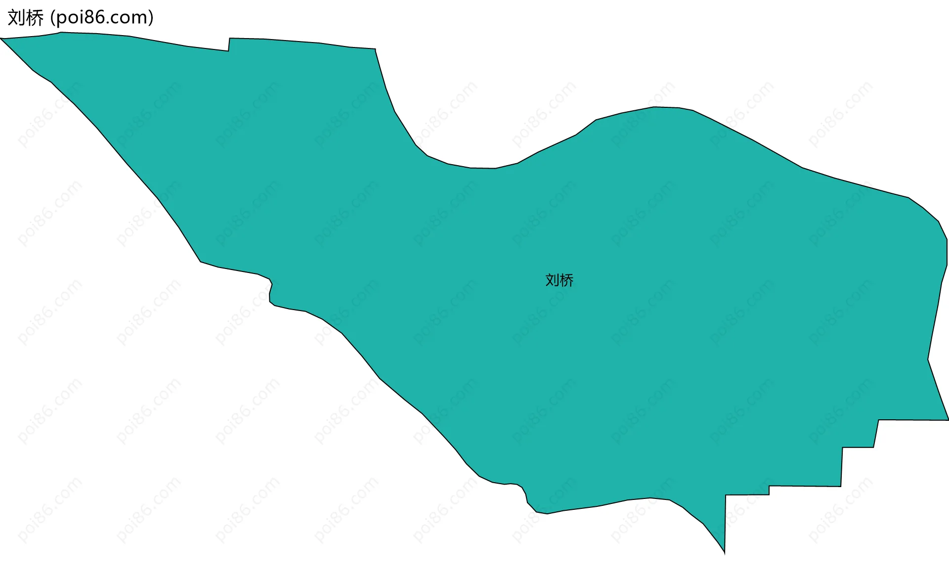 刘桥边界地图
