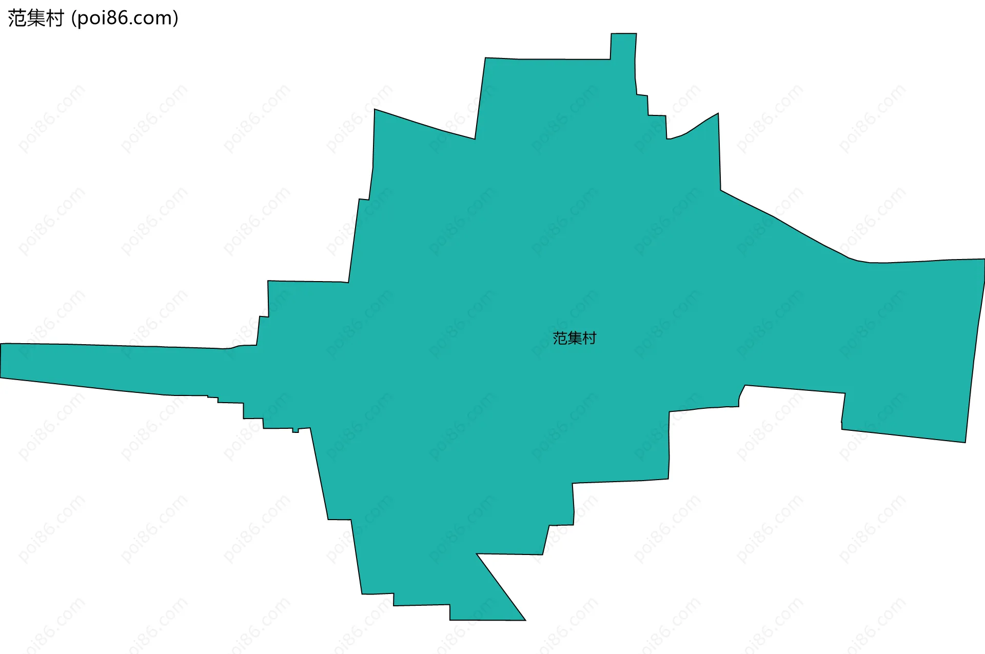 范集村边界地图