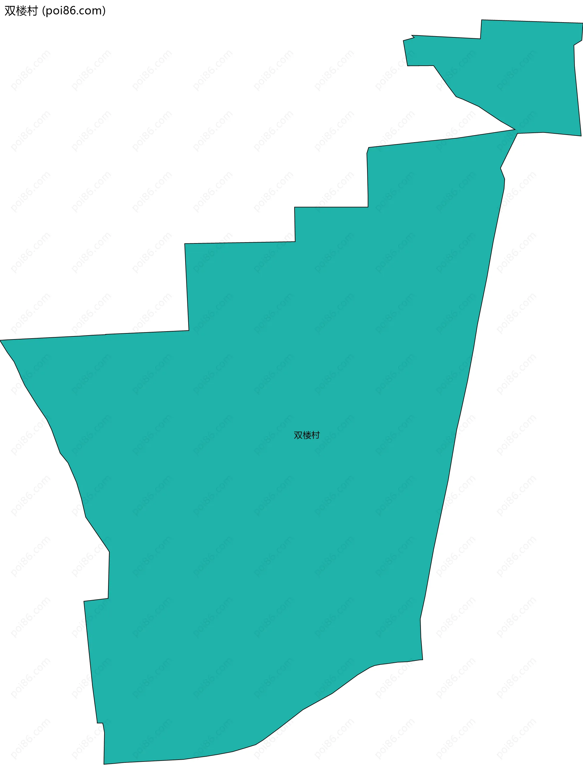 双楼村边界地图