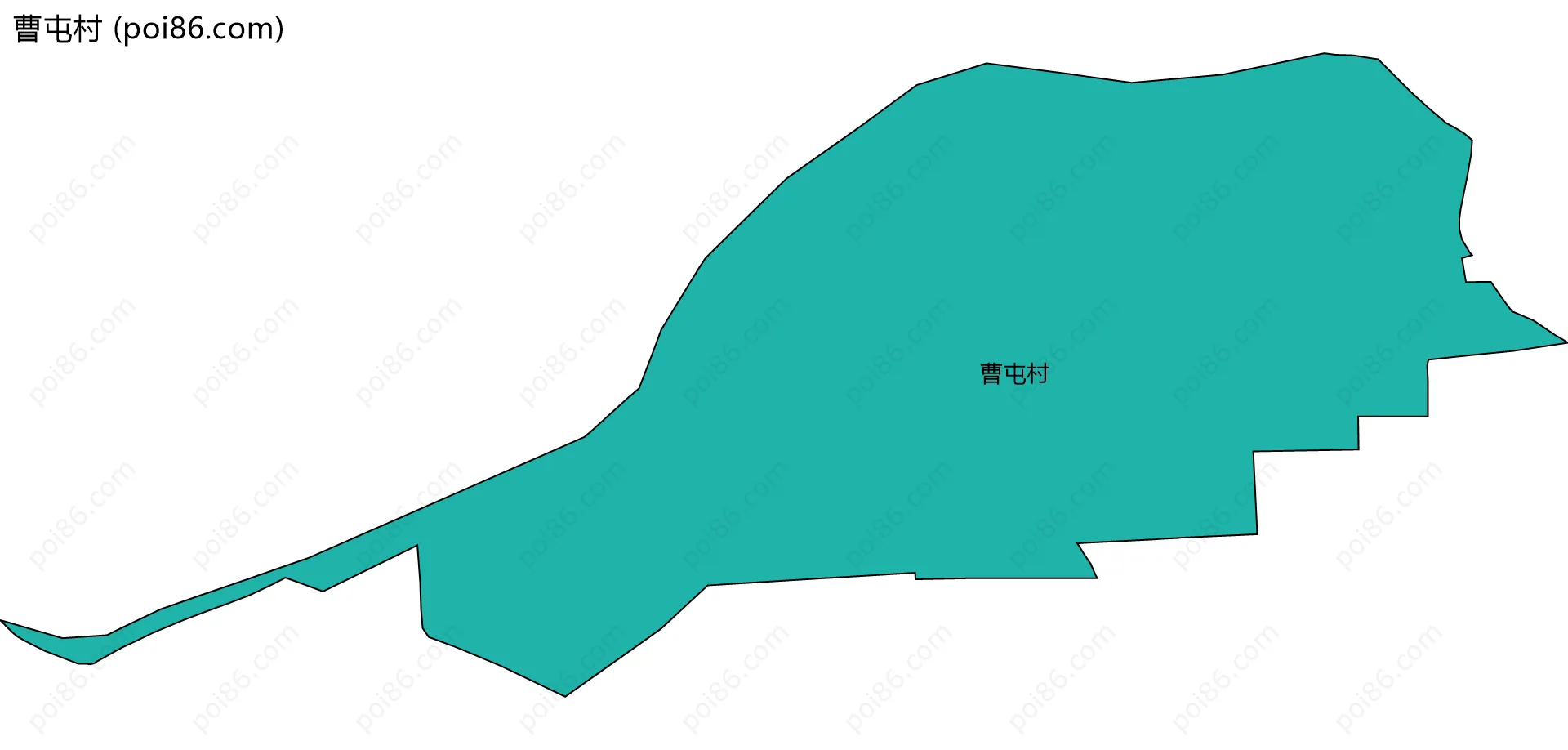 曹屯村边界地图