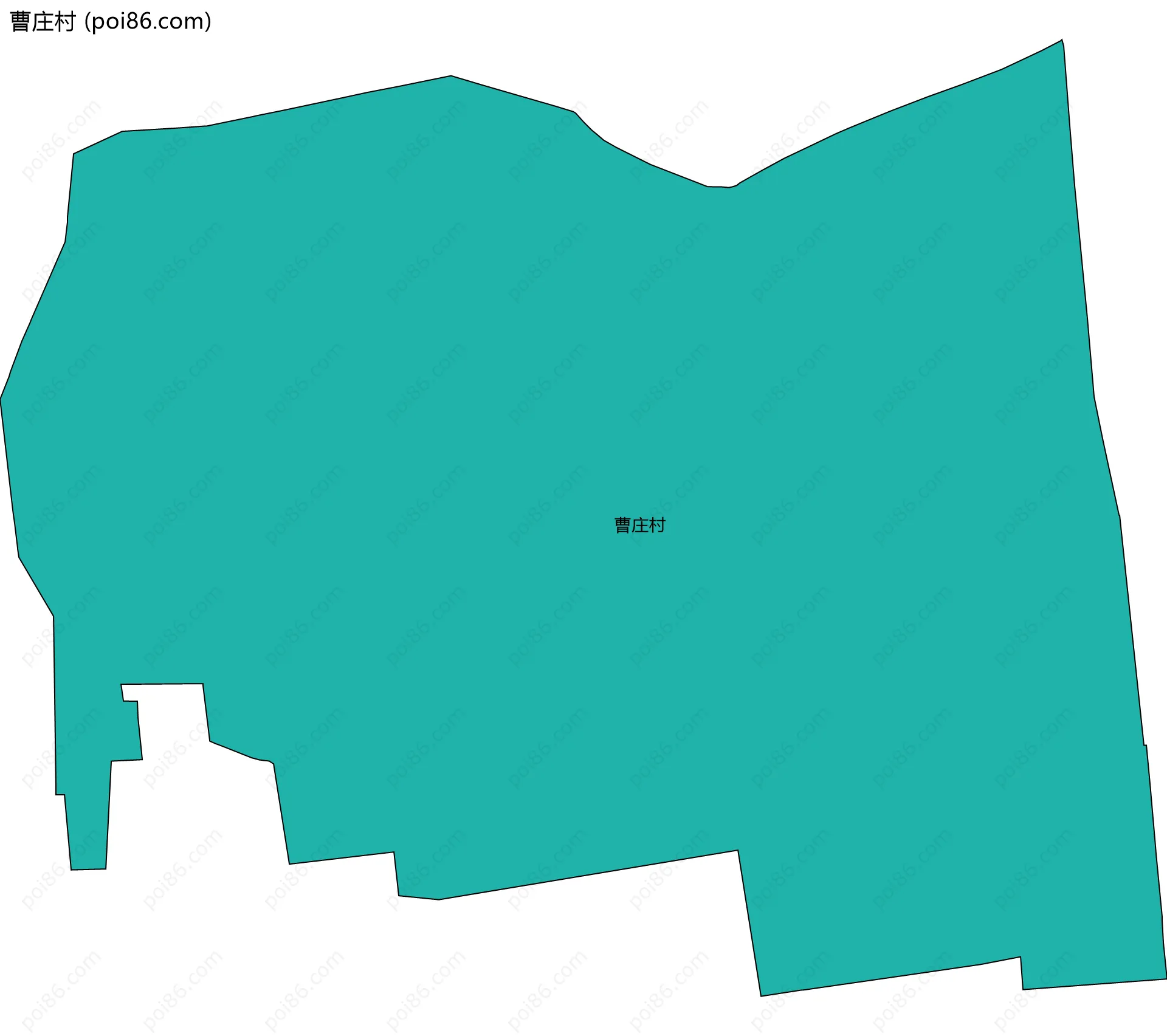 曹庄村边界地图