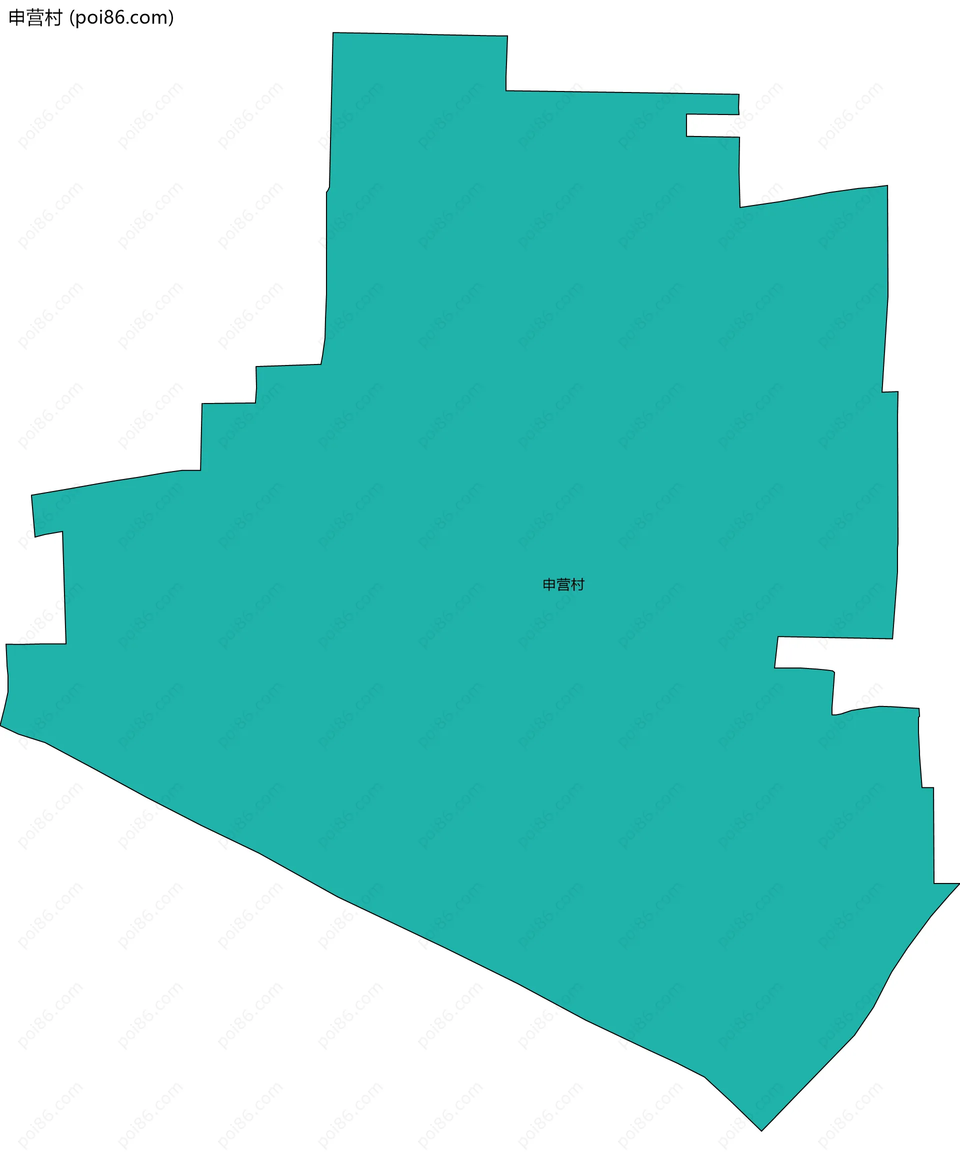 申营村边界地图