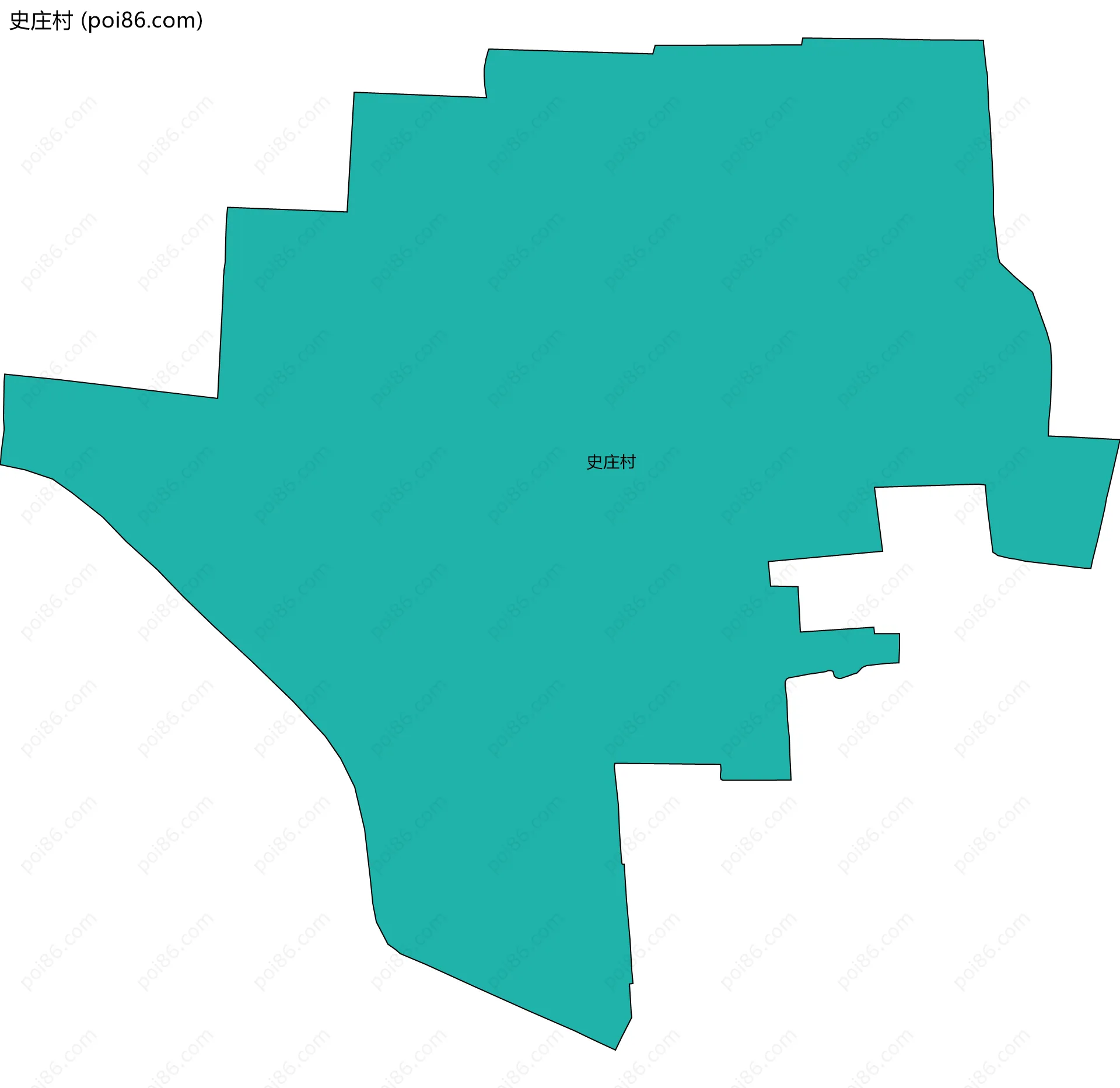 史庄村边界地图