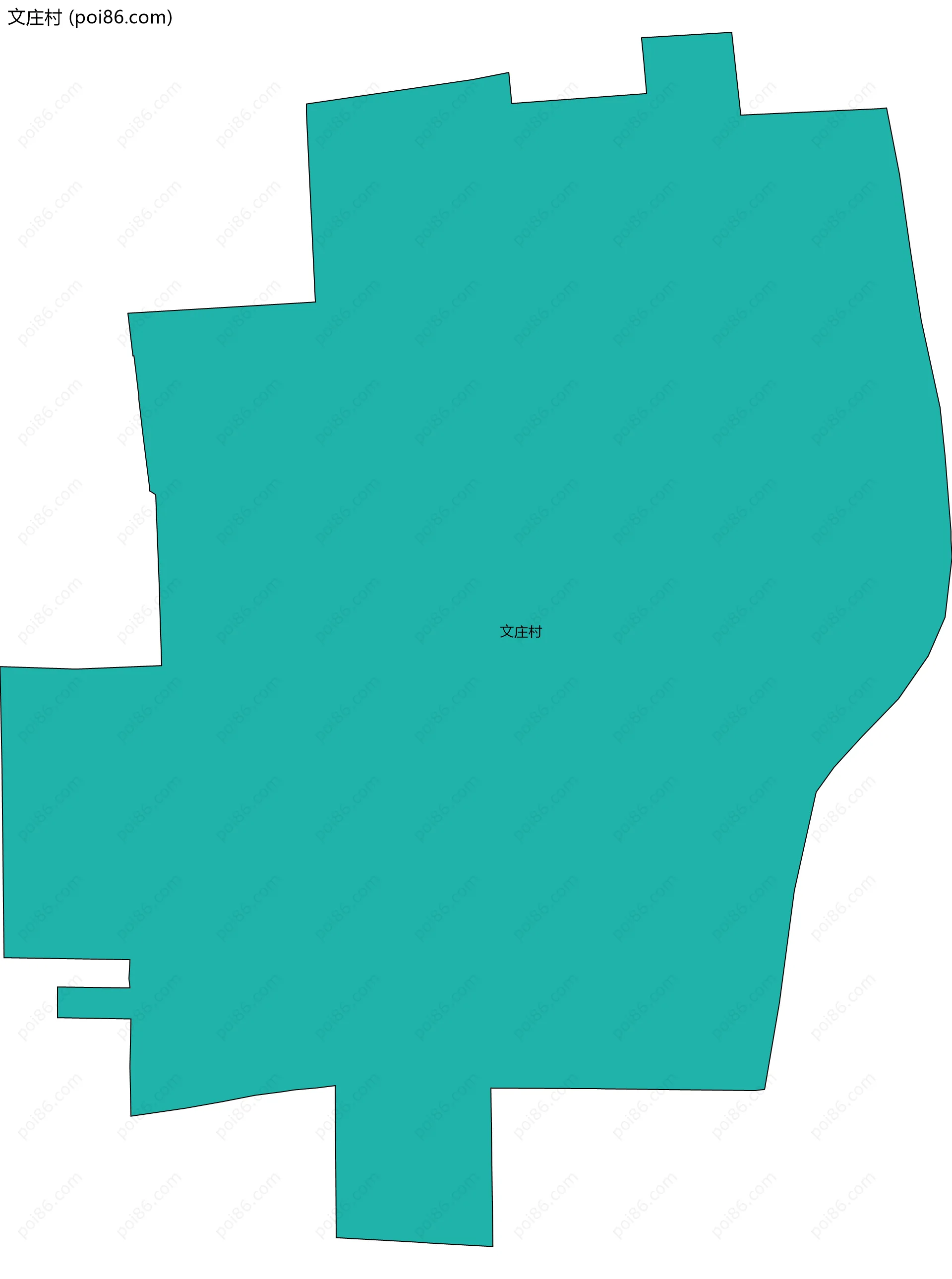 文庄村边界地图