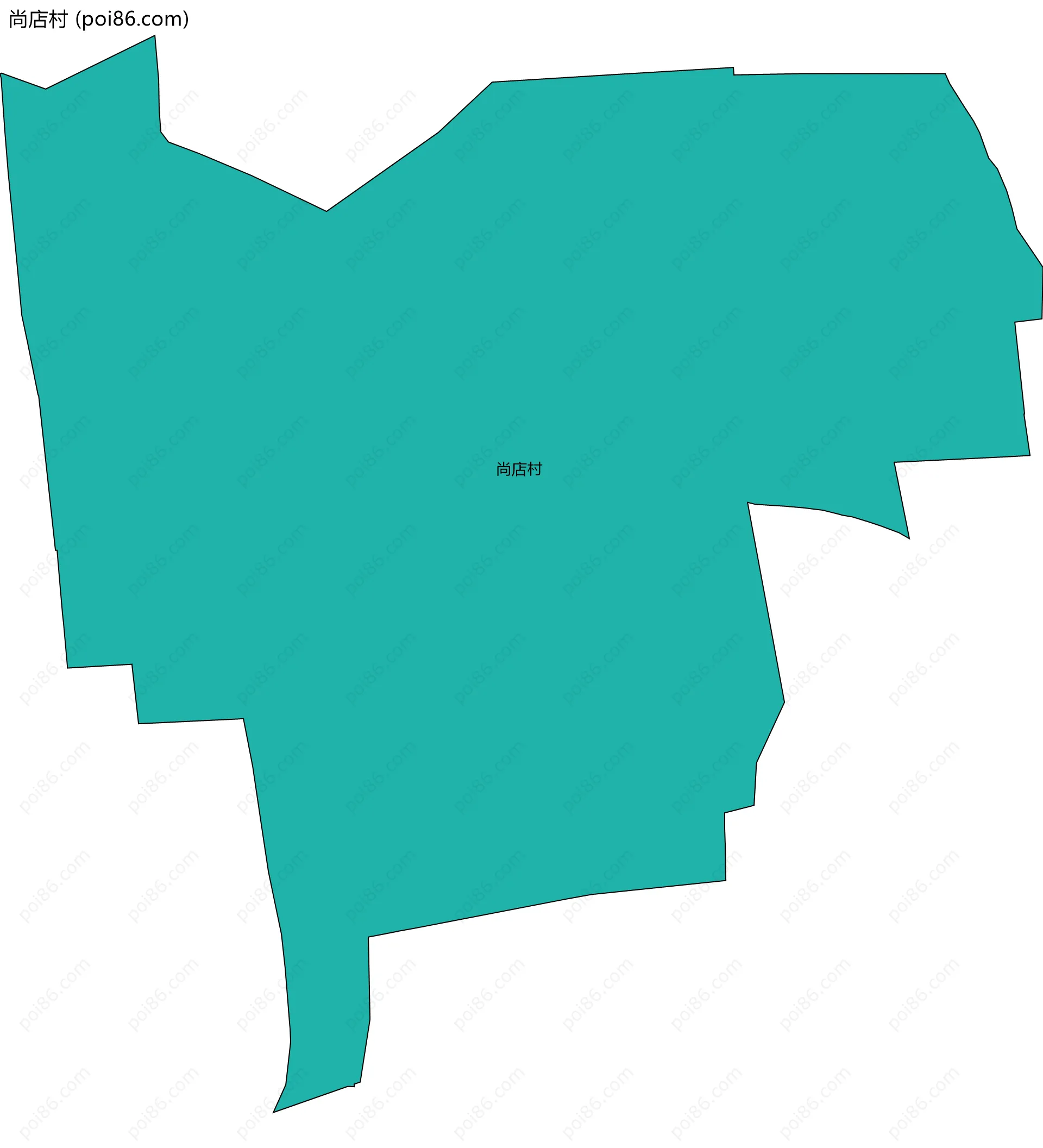 尚店村边界地图