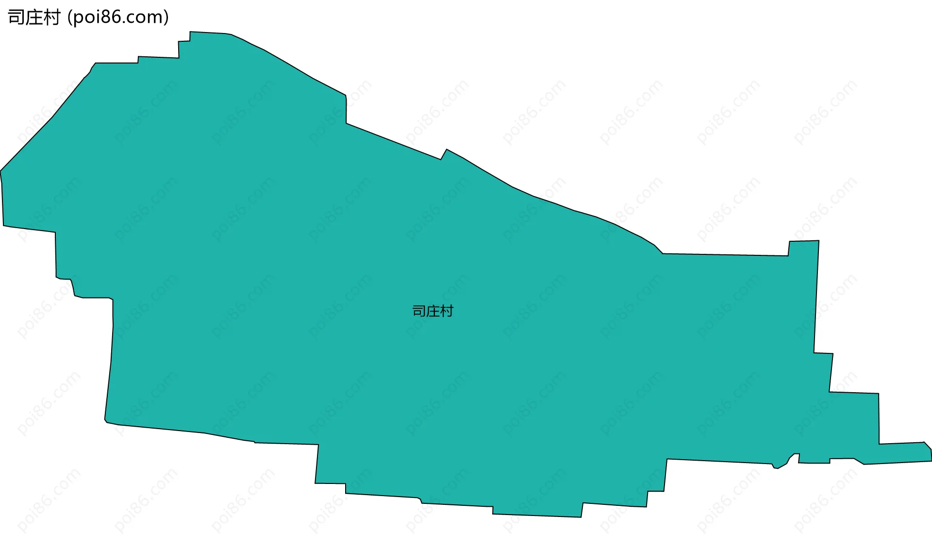司庄村边界地图
