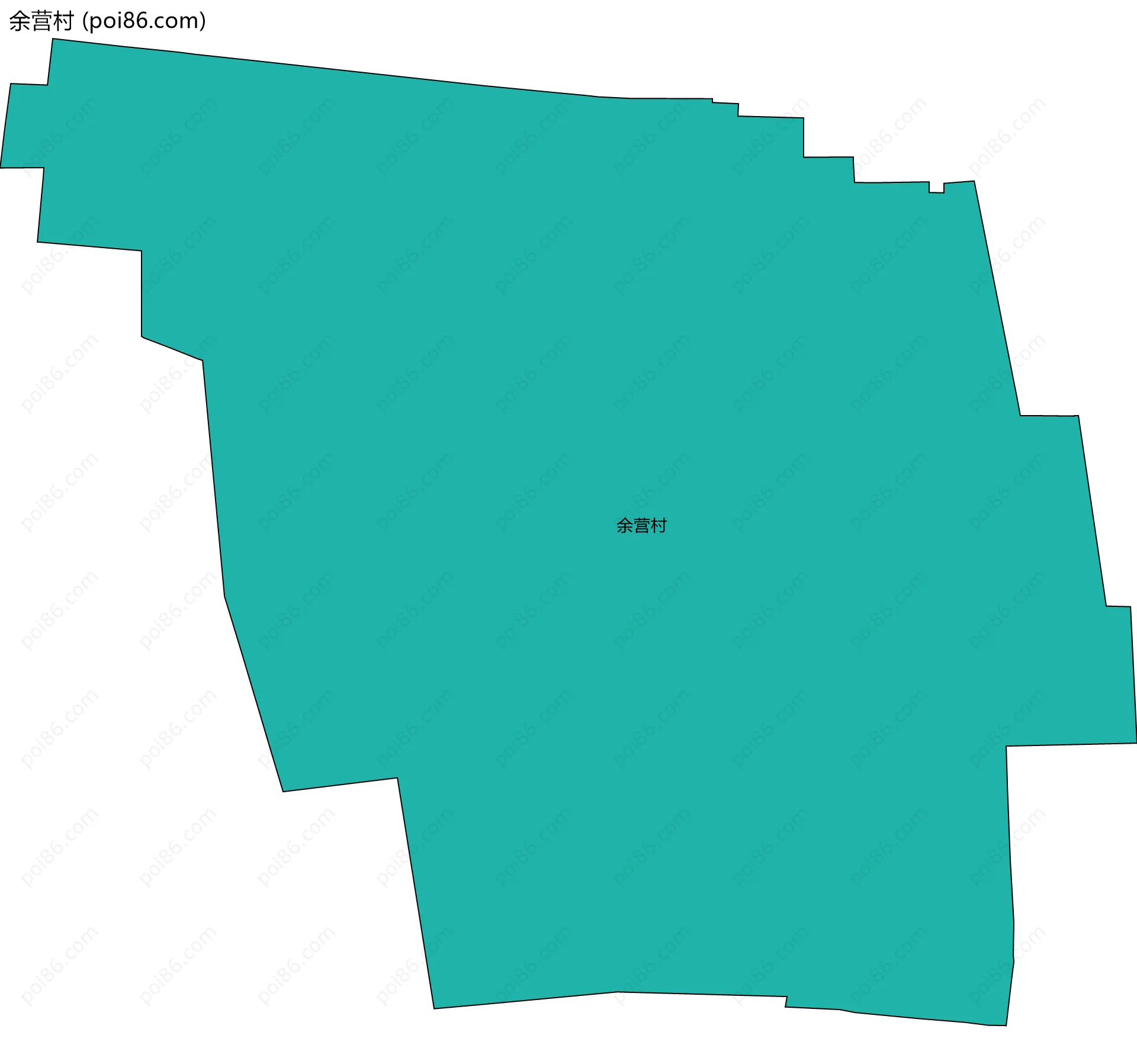 余营村边界地图