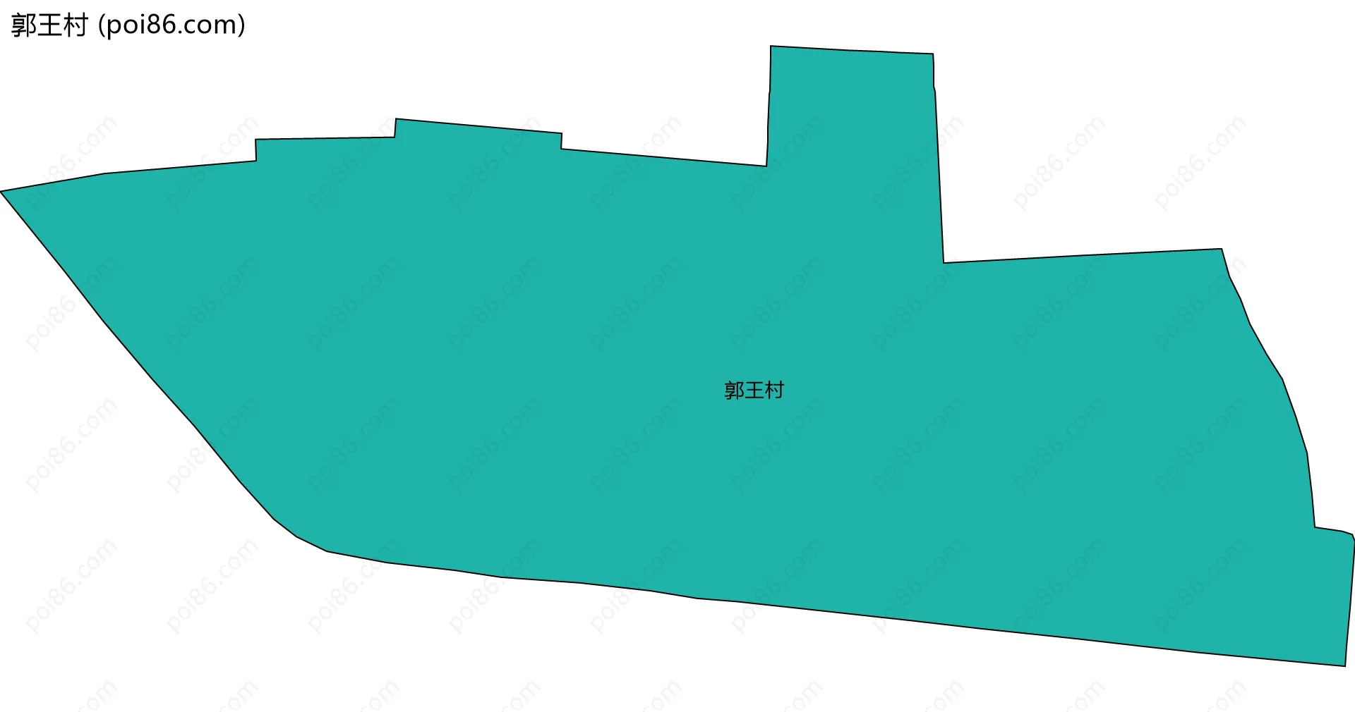 郭王村边界地图