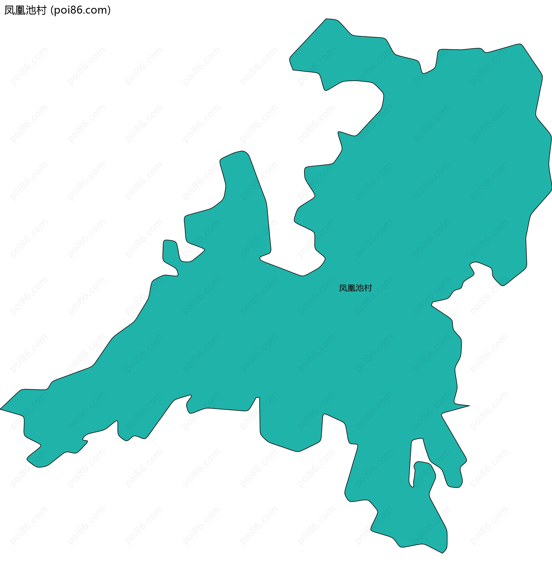 凤凰池村边界地图