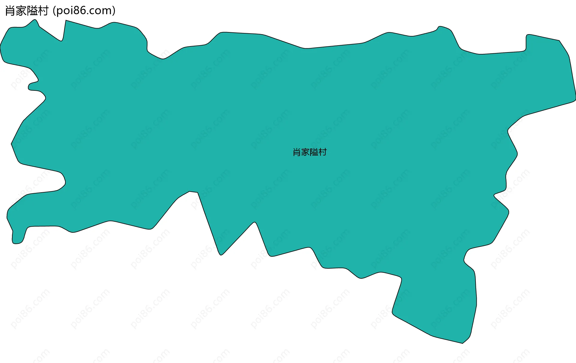 肖家隘村边界地图