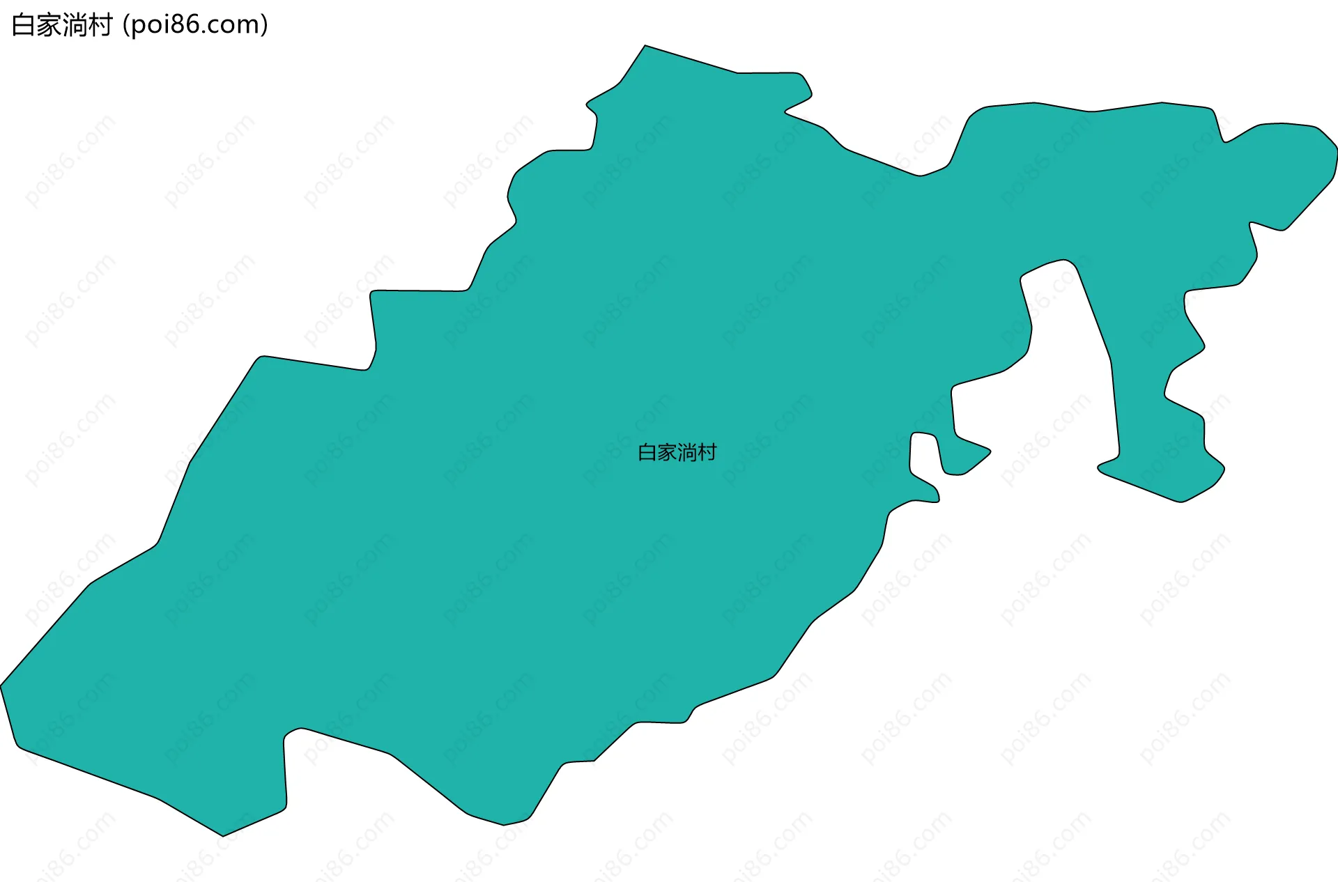 白家淌村边界地图