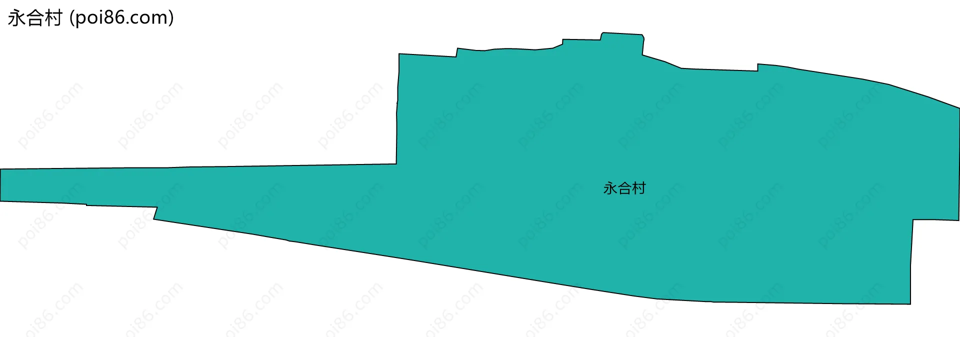 永合村边界地图