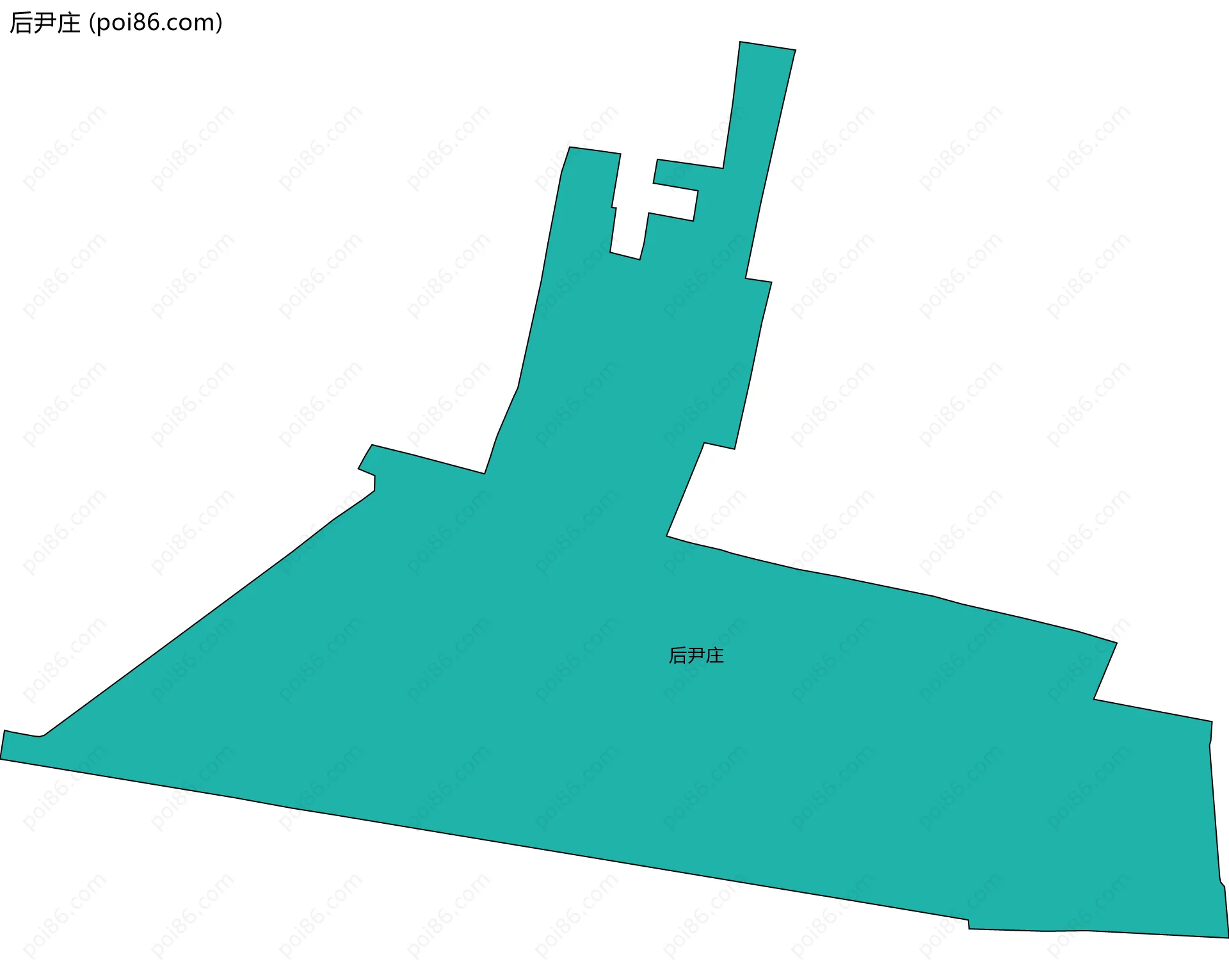 后尹庄边界地图