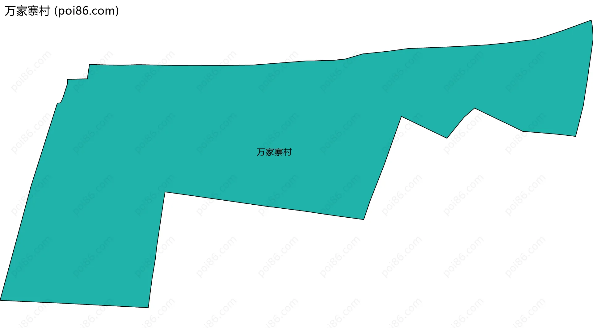 万家寨村边界地图