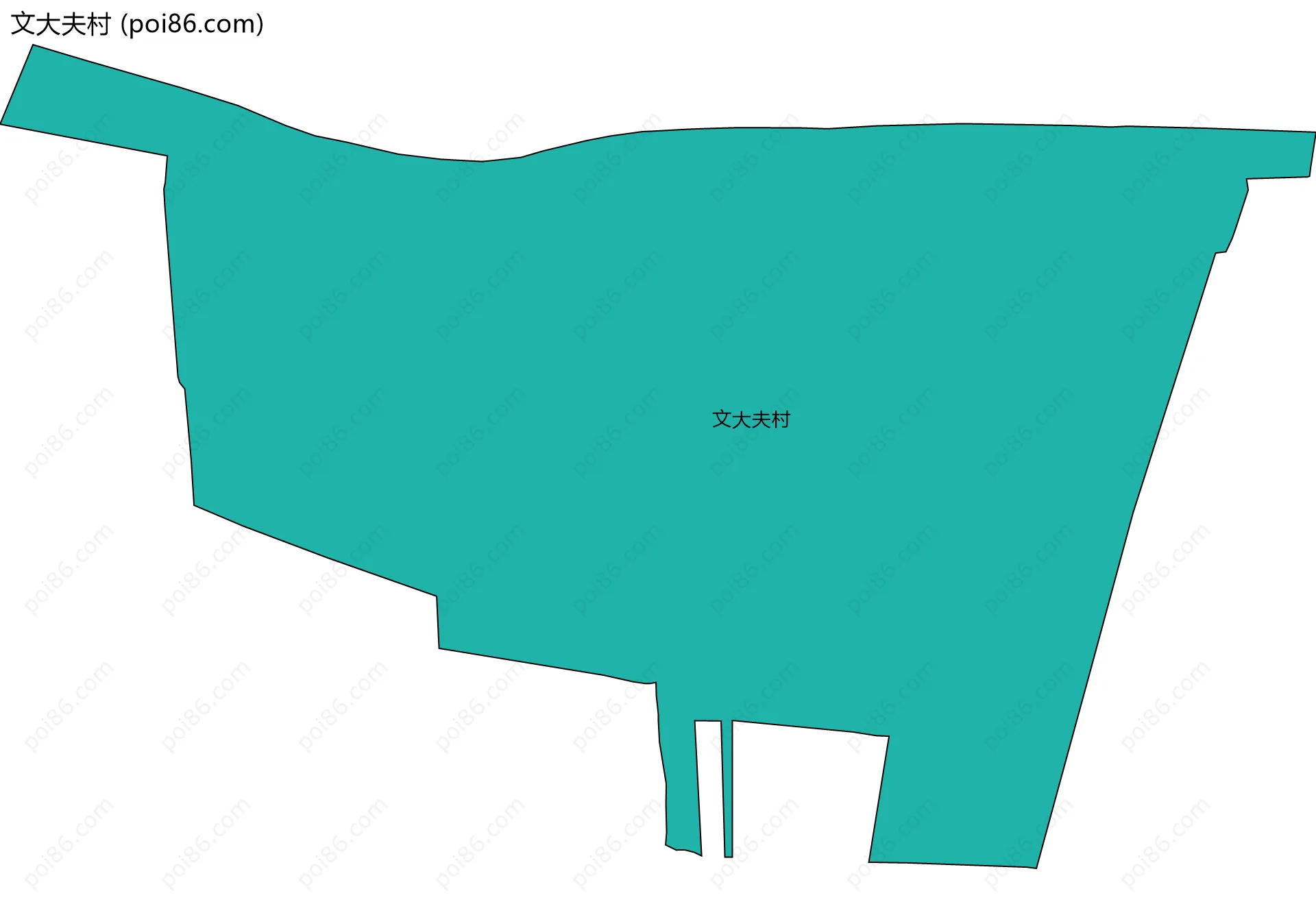 文大夫村边界地图