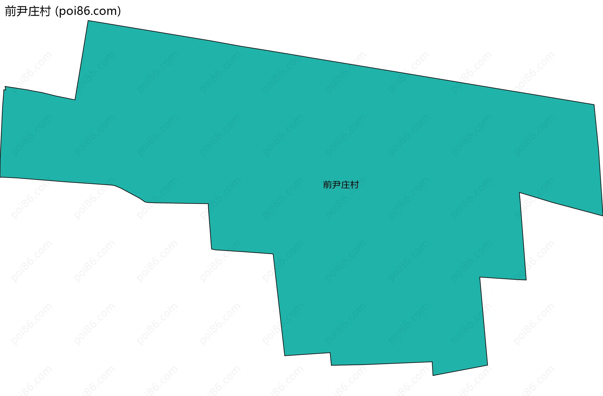 前尹庄村边界地图