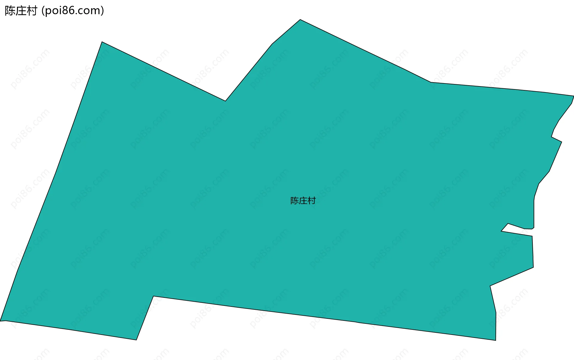 陈庄村边界地图