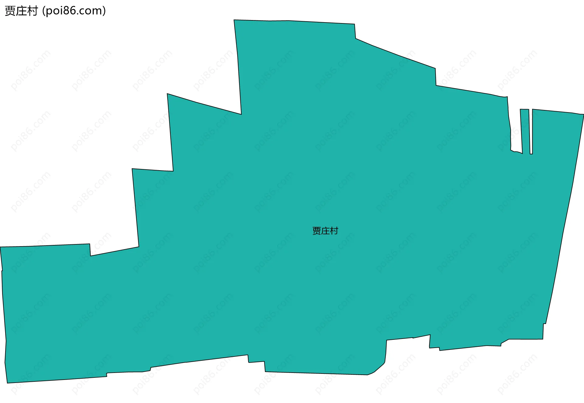 贾庄村边界地图