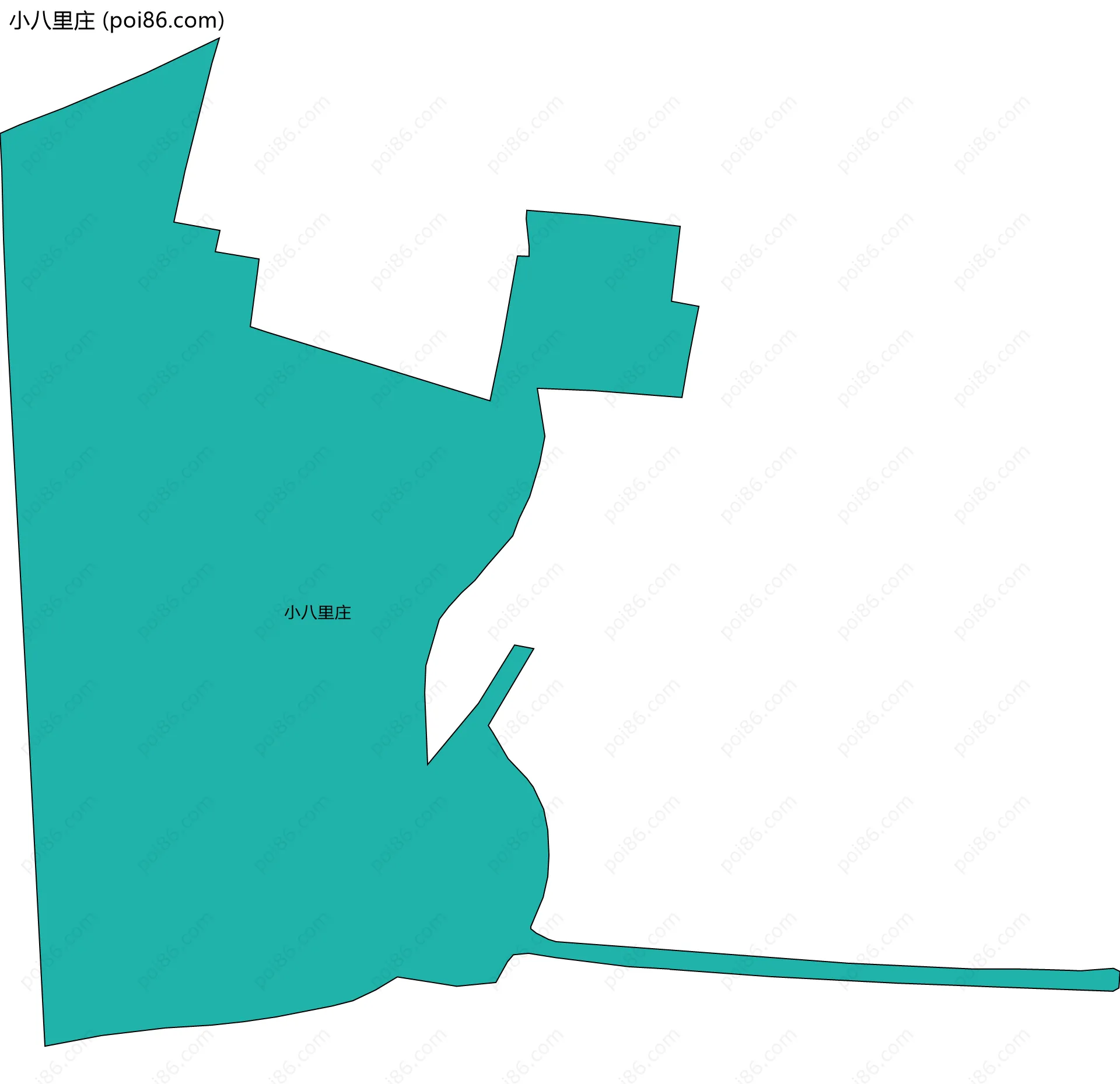 小八里庄边界地图