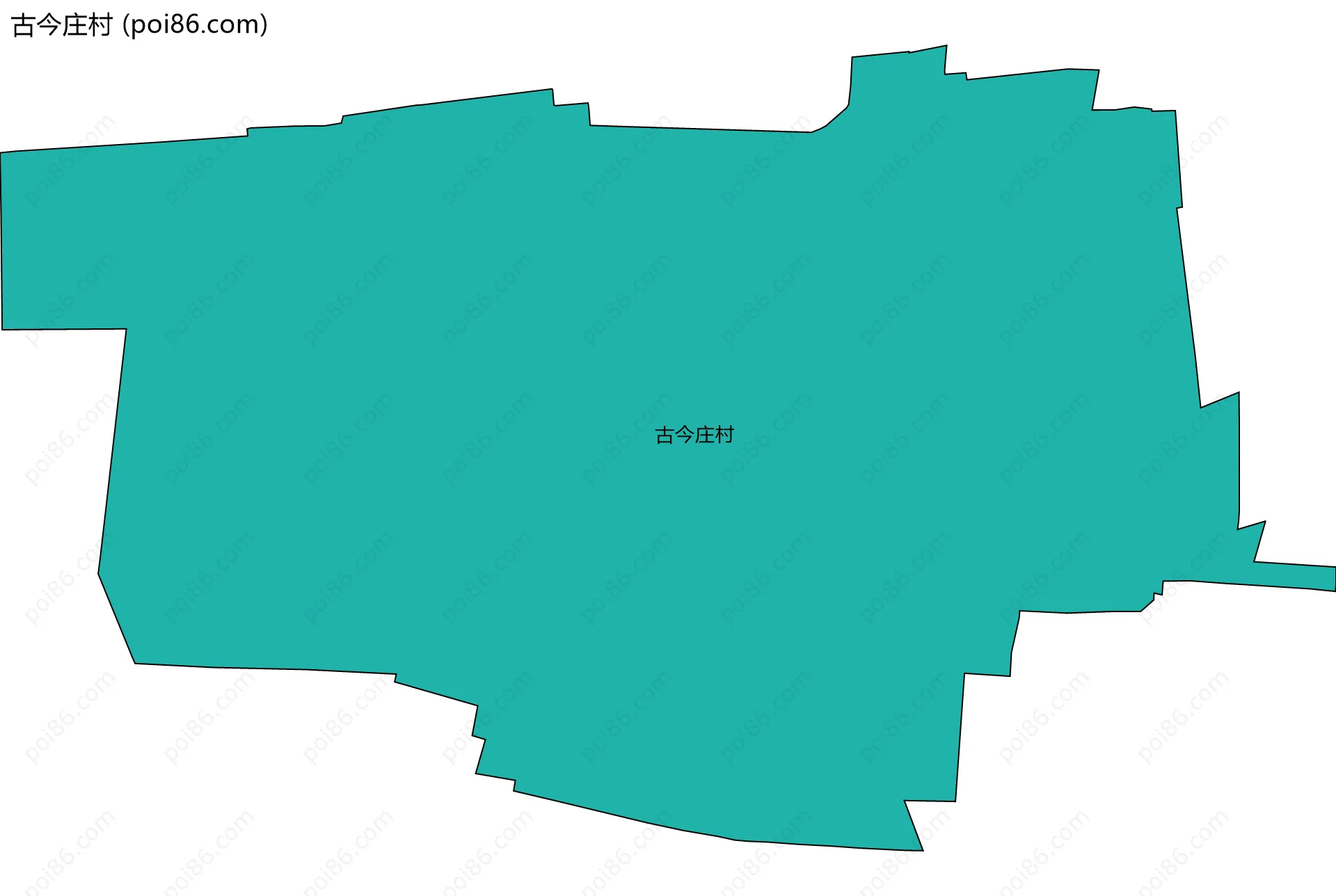 古今庄村边界地图