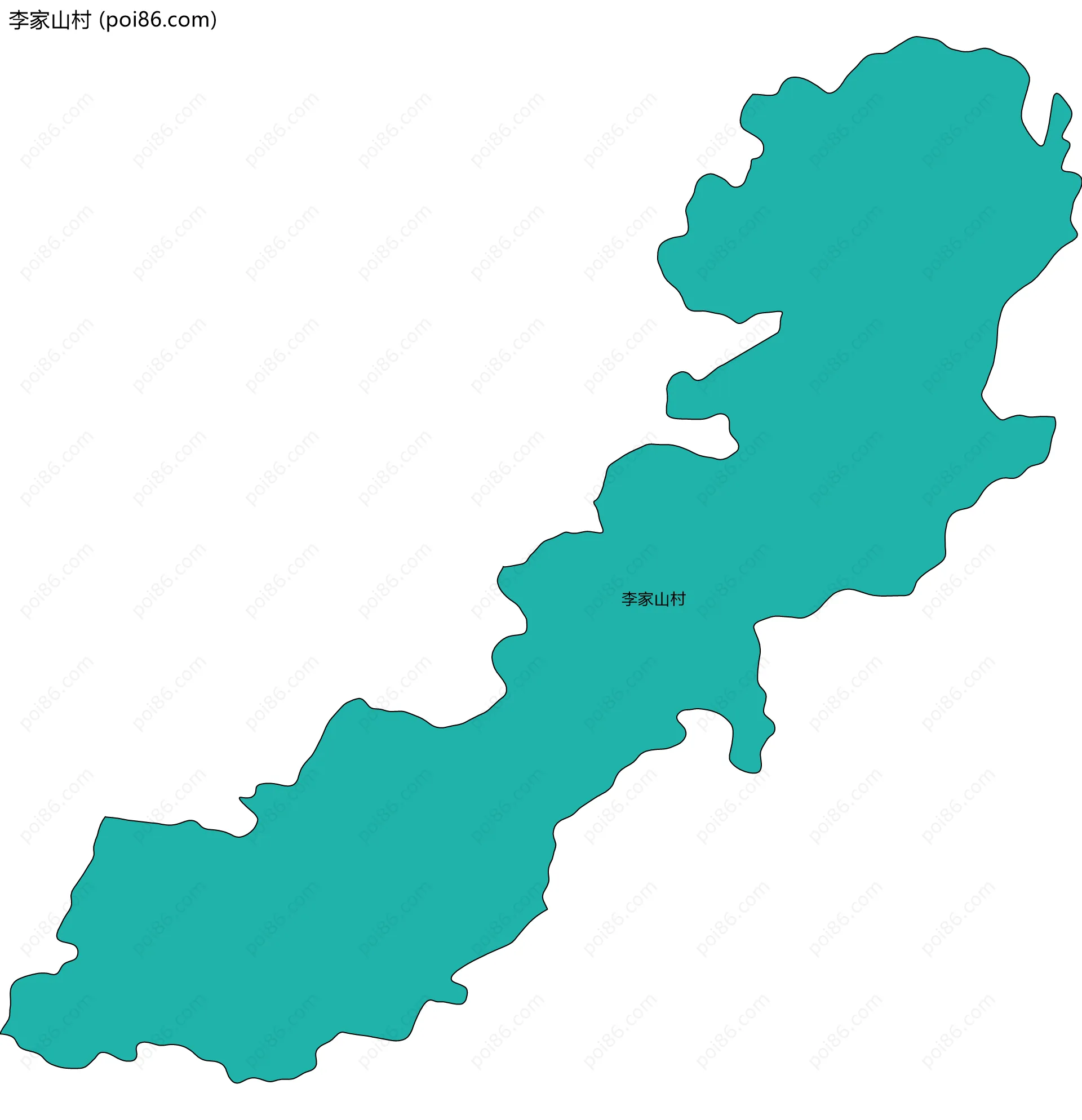 李家山村边界地图