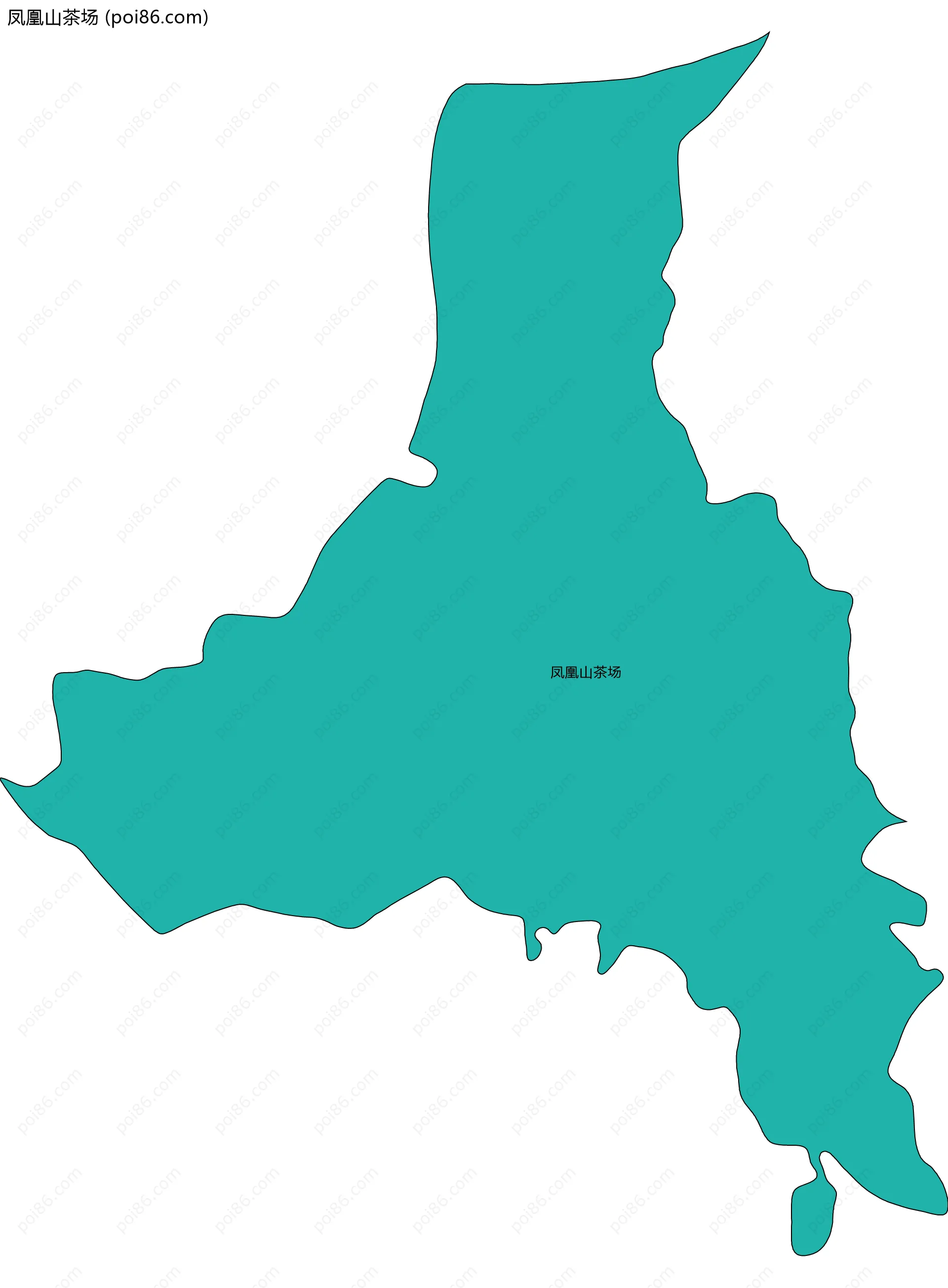 凤凰山茶场边界地图