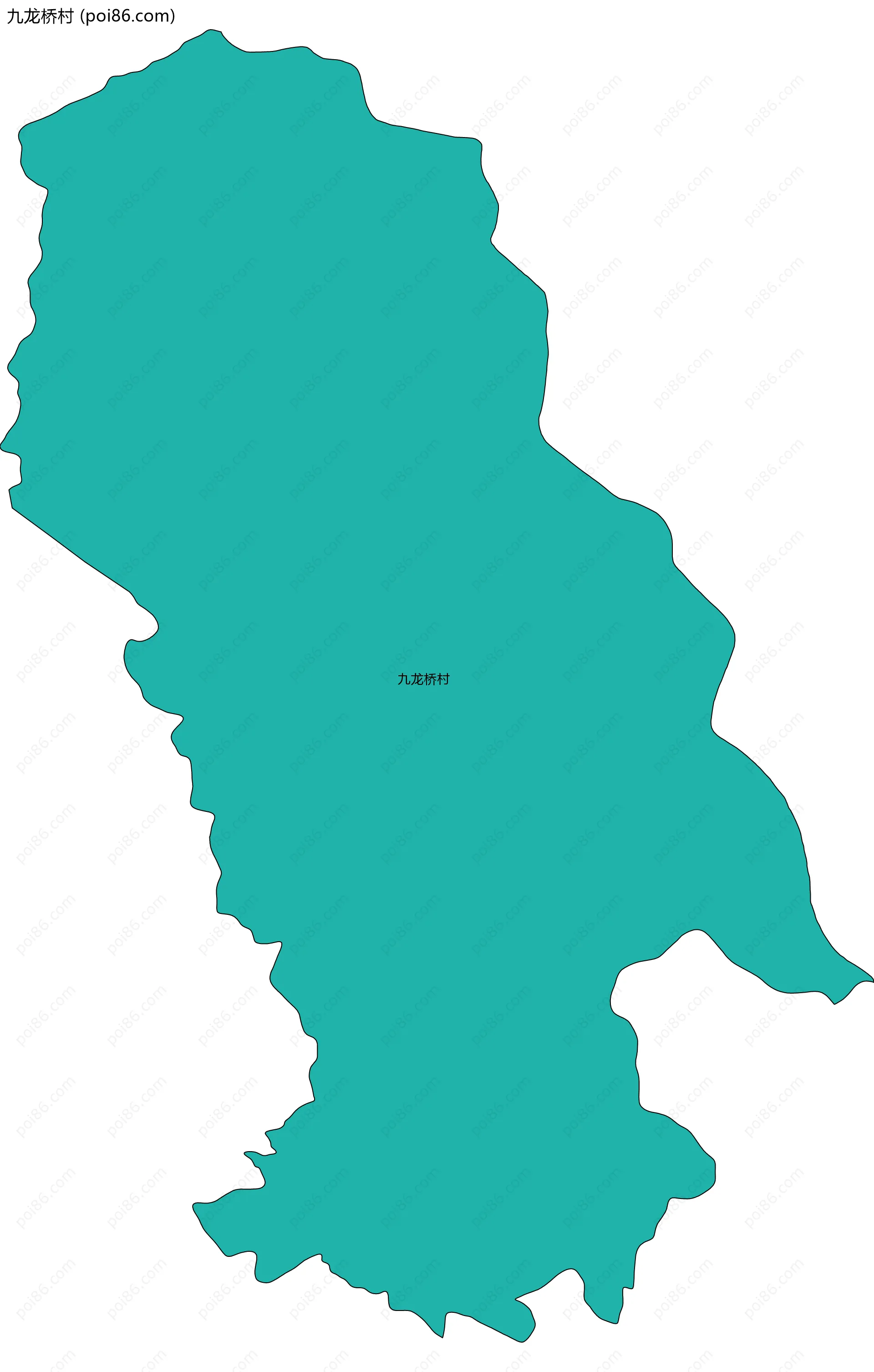 九龙桥村边界地图