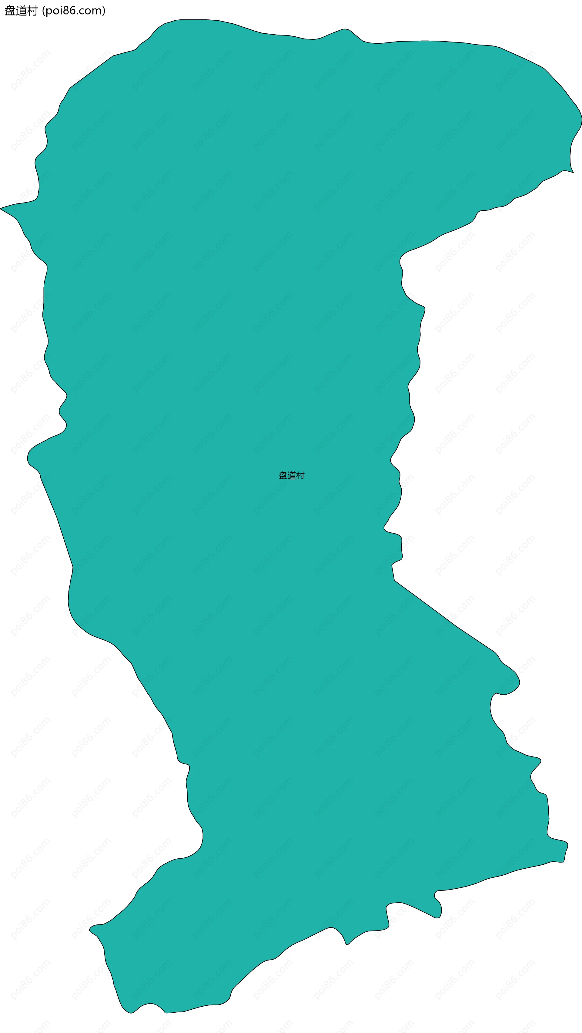 盘道村边界地图