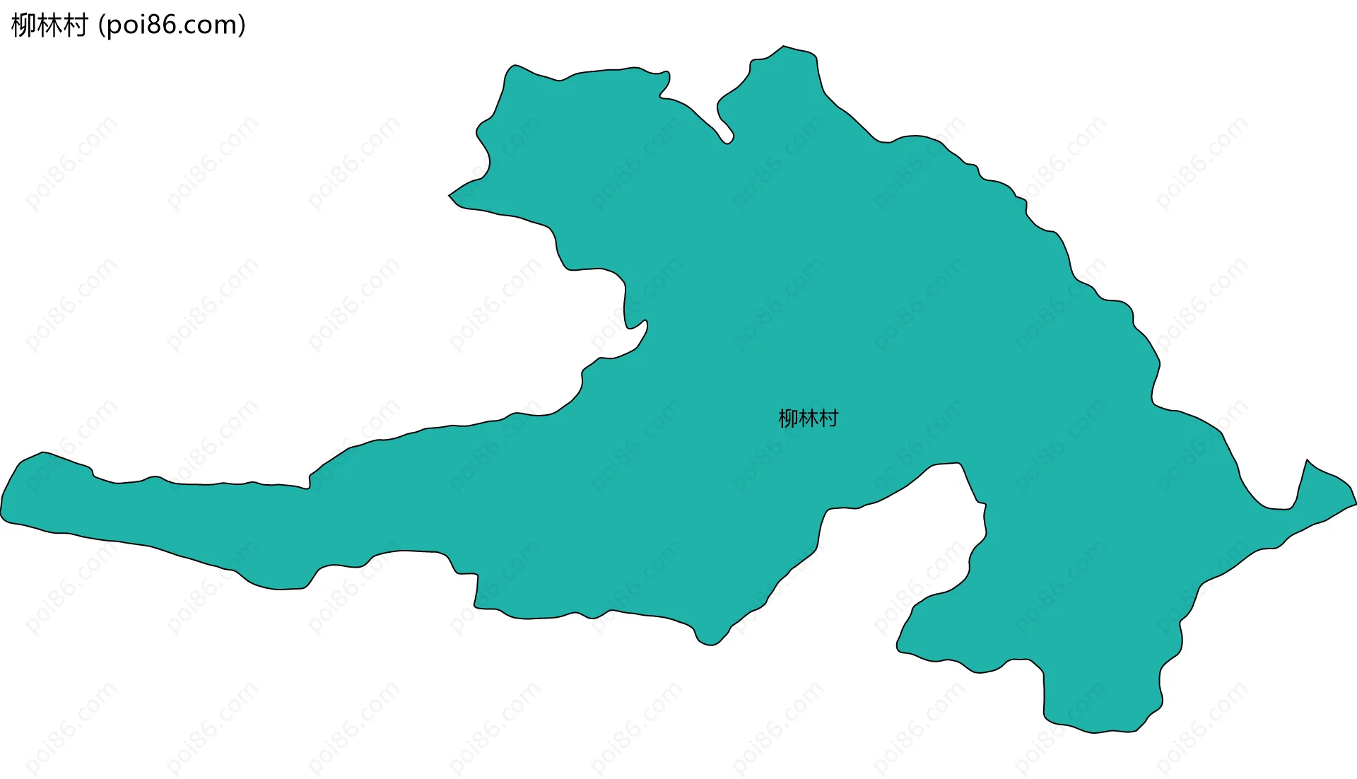 柳林村边界地图