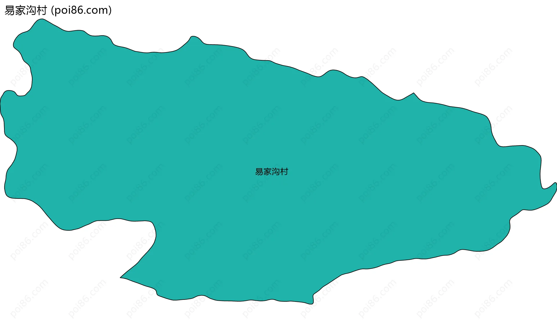 易家沟村边界地图