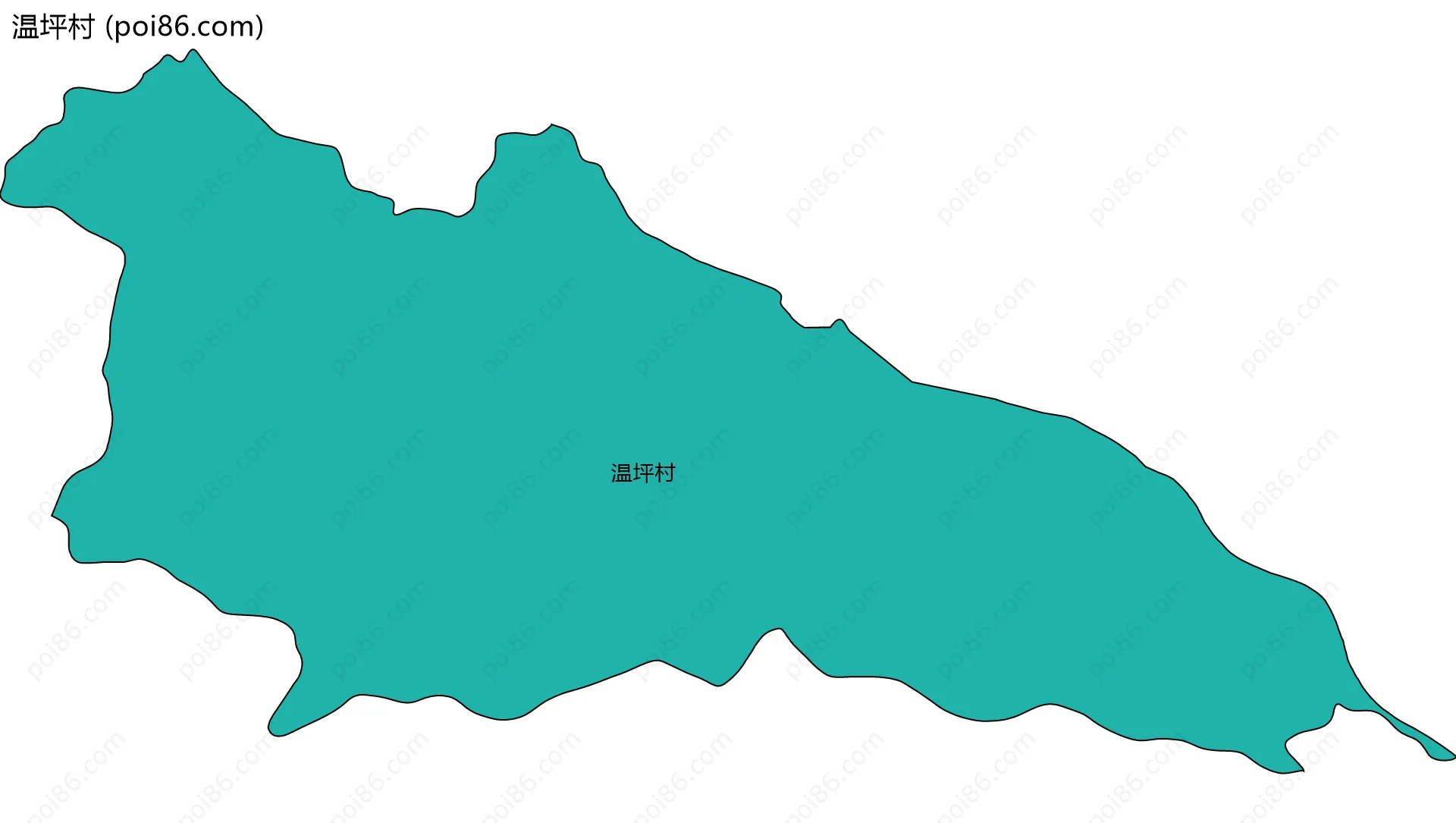 温坪村边界地图