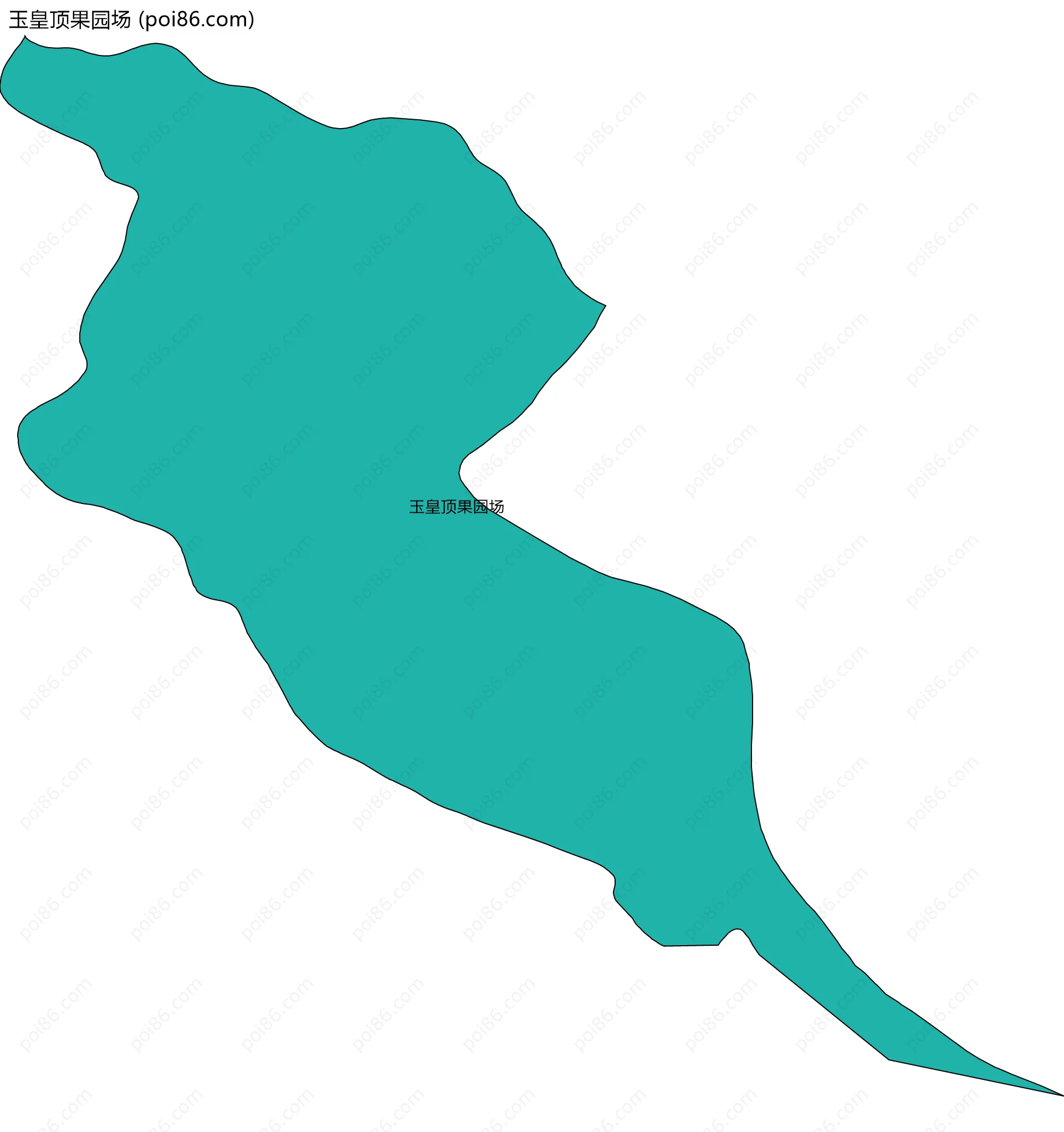 玉皇顶果园场边界地图