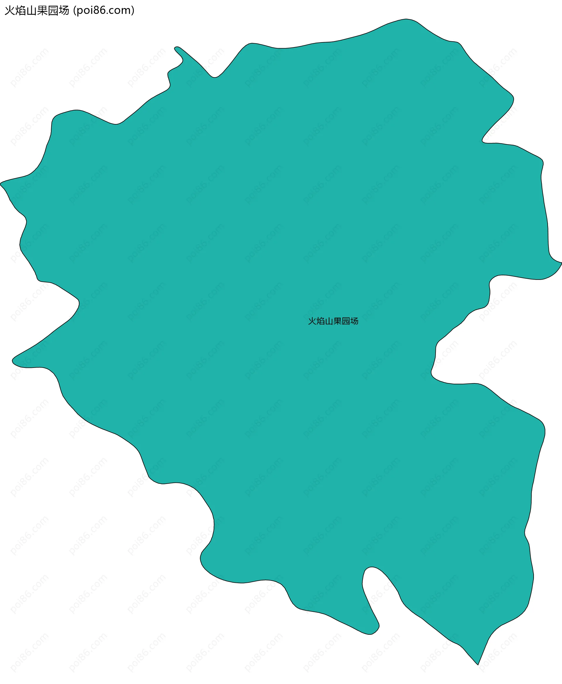 火焰山果园场边界地图