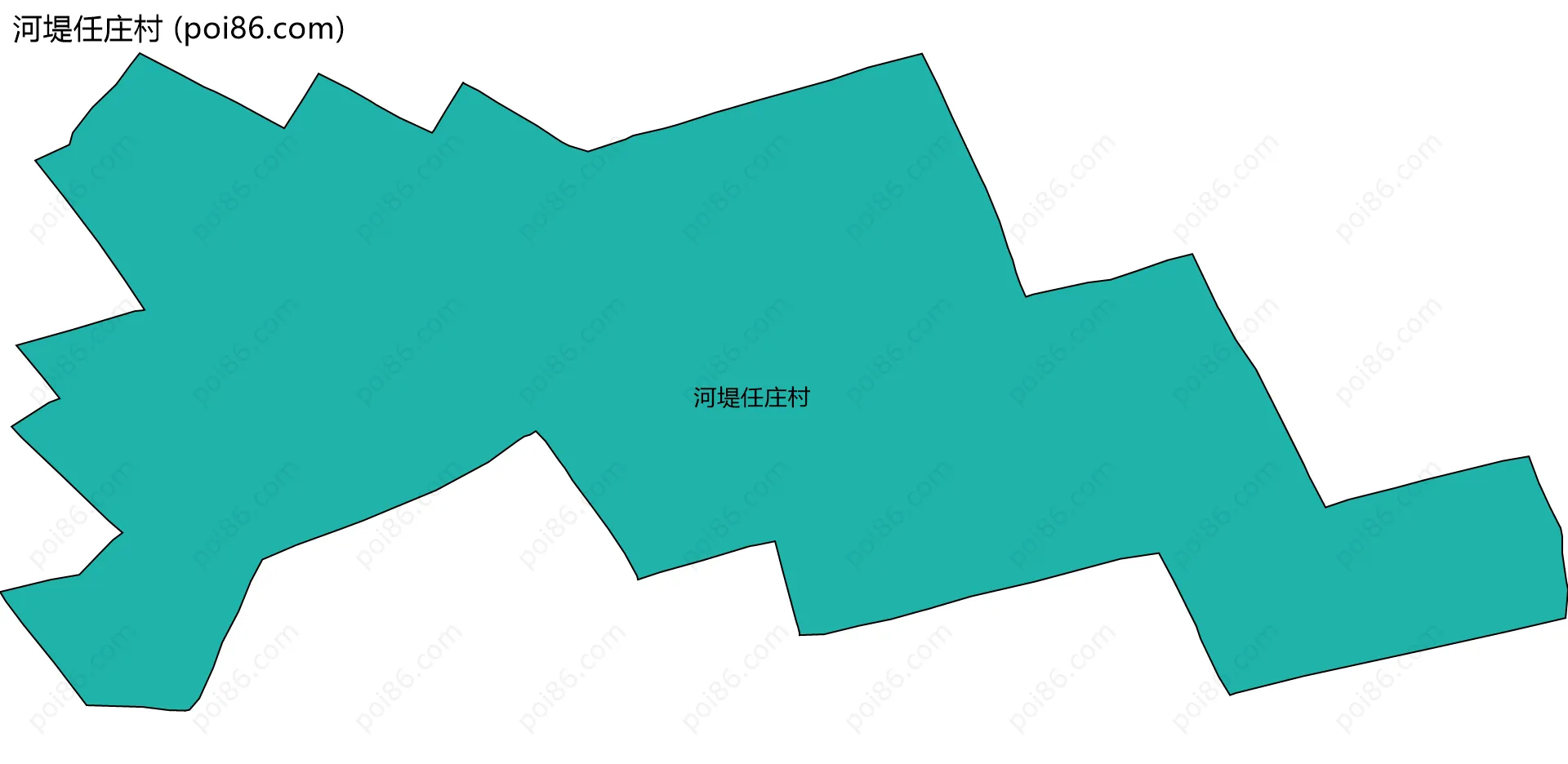 河堤任庄村边界地图