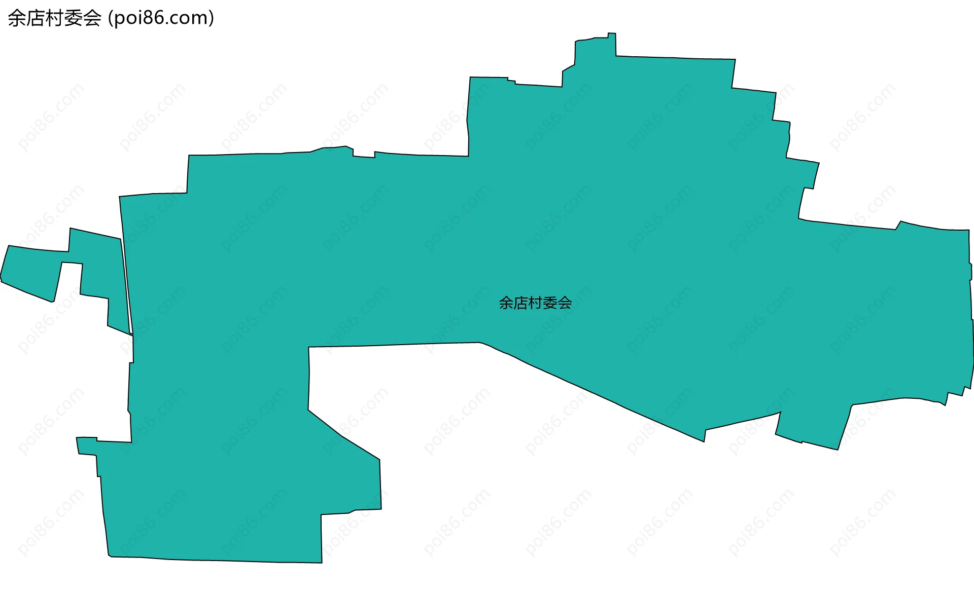 余店村委会边界地图
